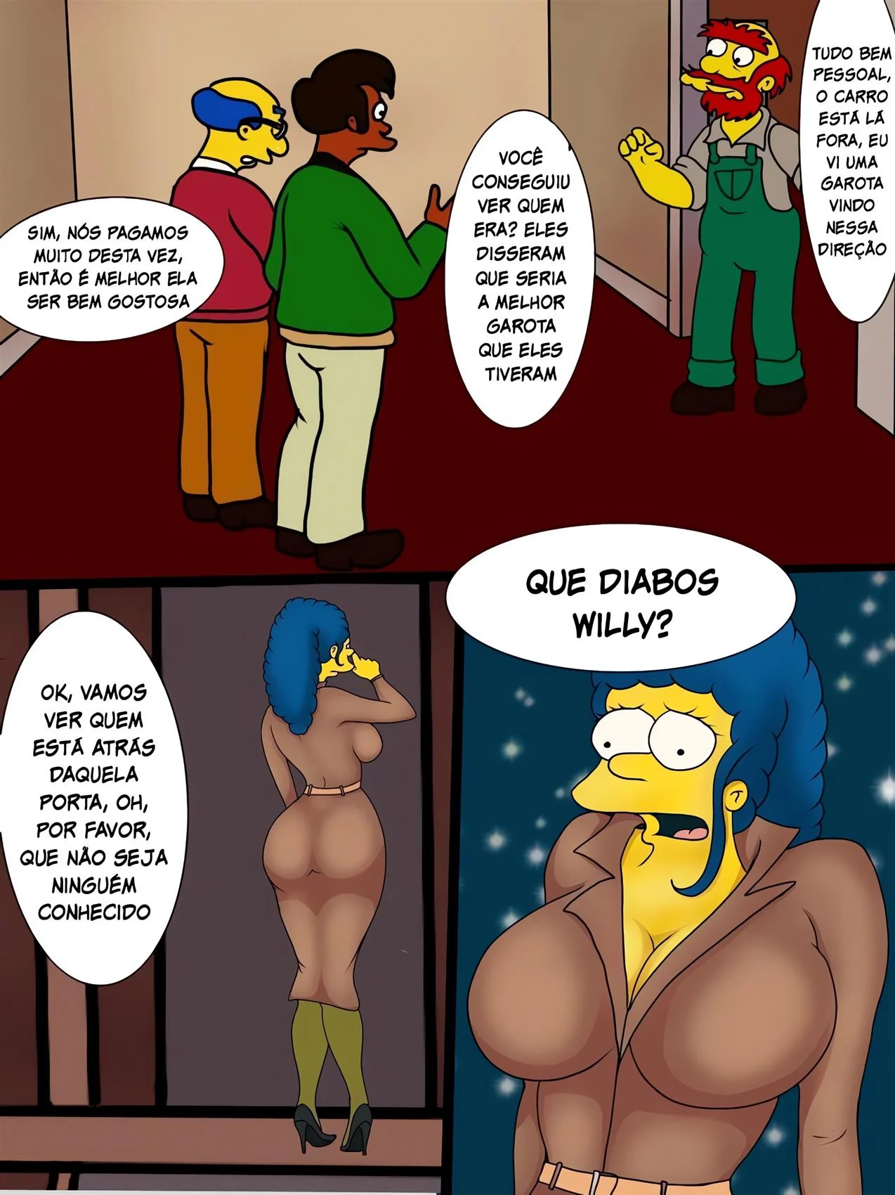 Marge pagando as dividas do marido &ndash; Gozando Dentro &ndash; Ler Quadrinho Porno PT-BR