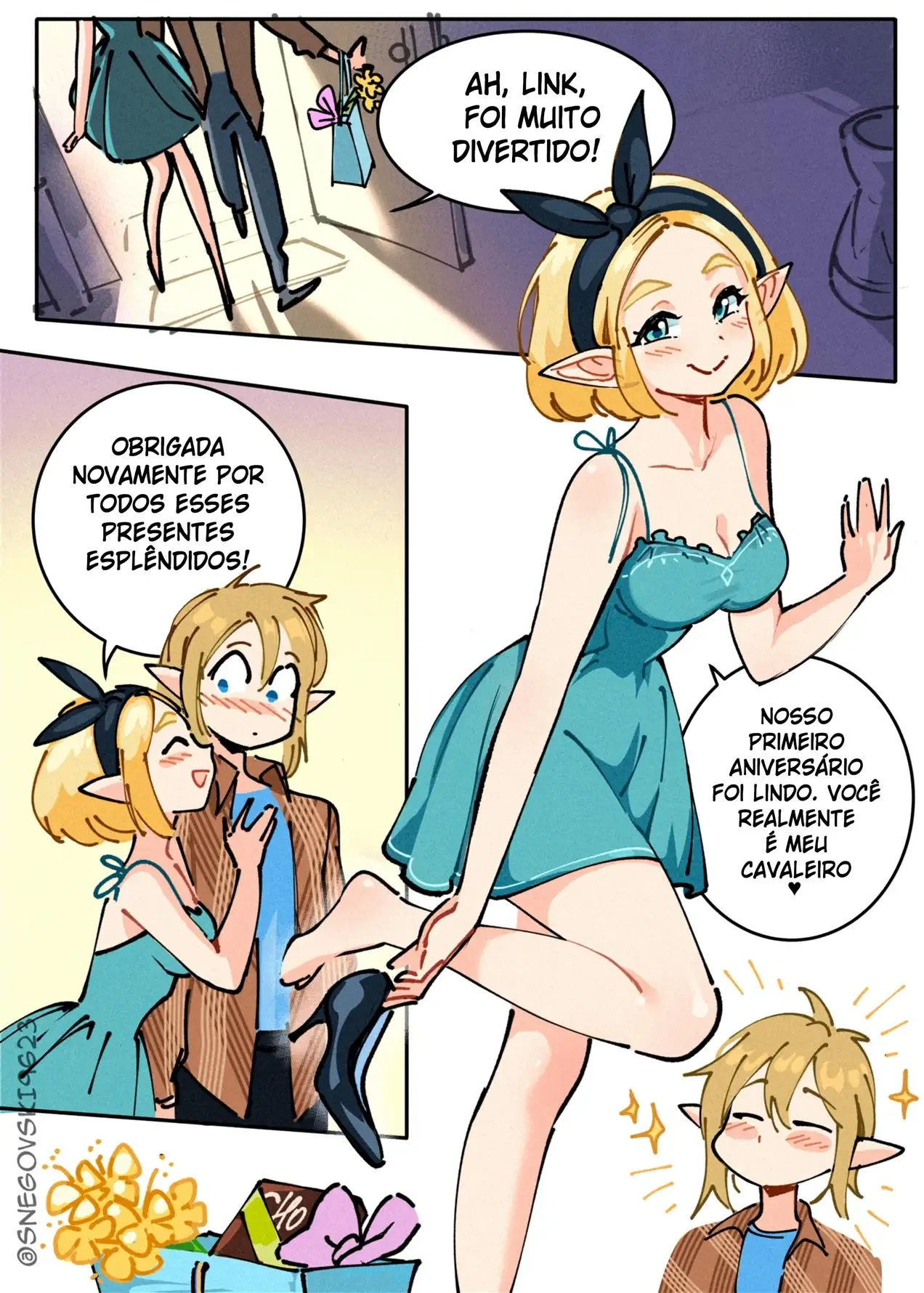 M&eacute;nage com Zelda &ndash; Hentai &ndash; Hentai em Portugu&ecirc;s