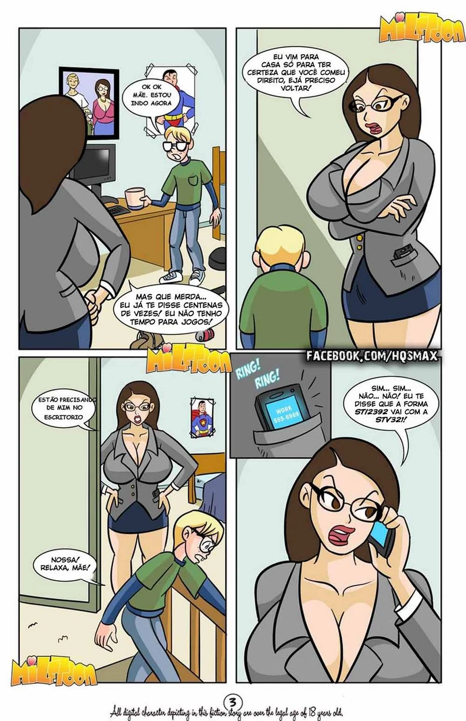 Milfton sexo incesto: Filho fudendo mamae – MilfToon – Em Português