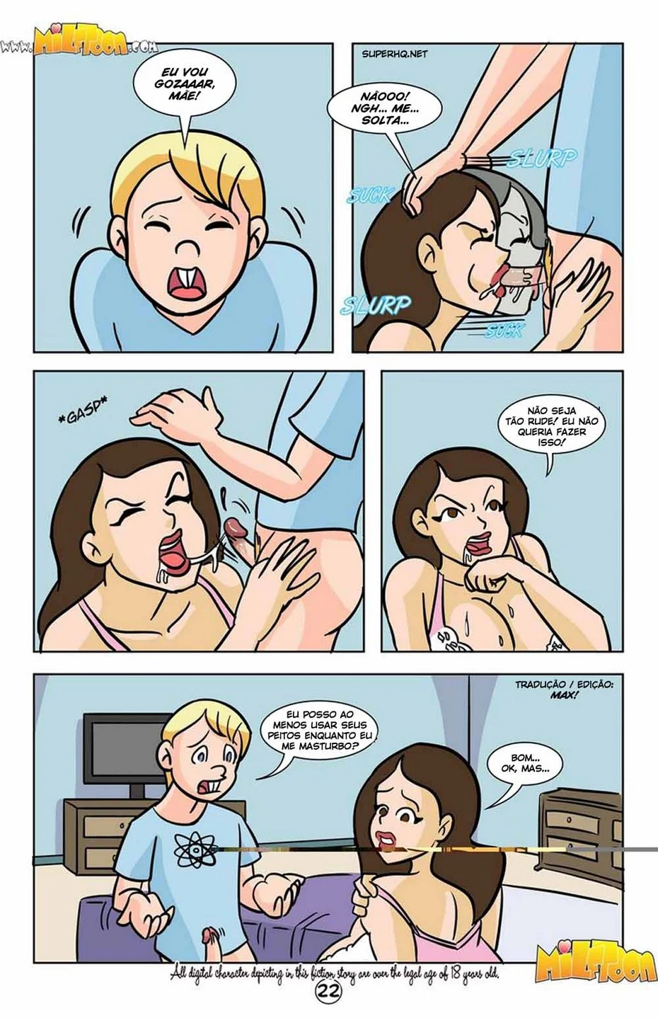 Milfton sexo incesto: Filho fudendo mamae – MilfToon – Em Português