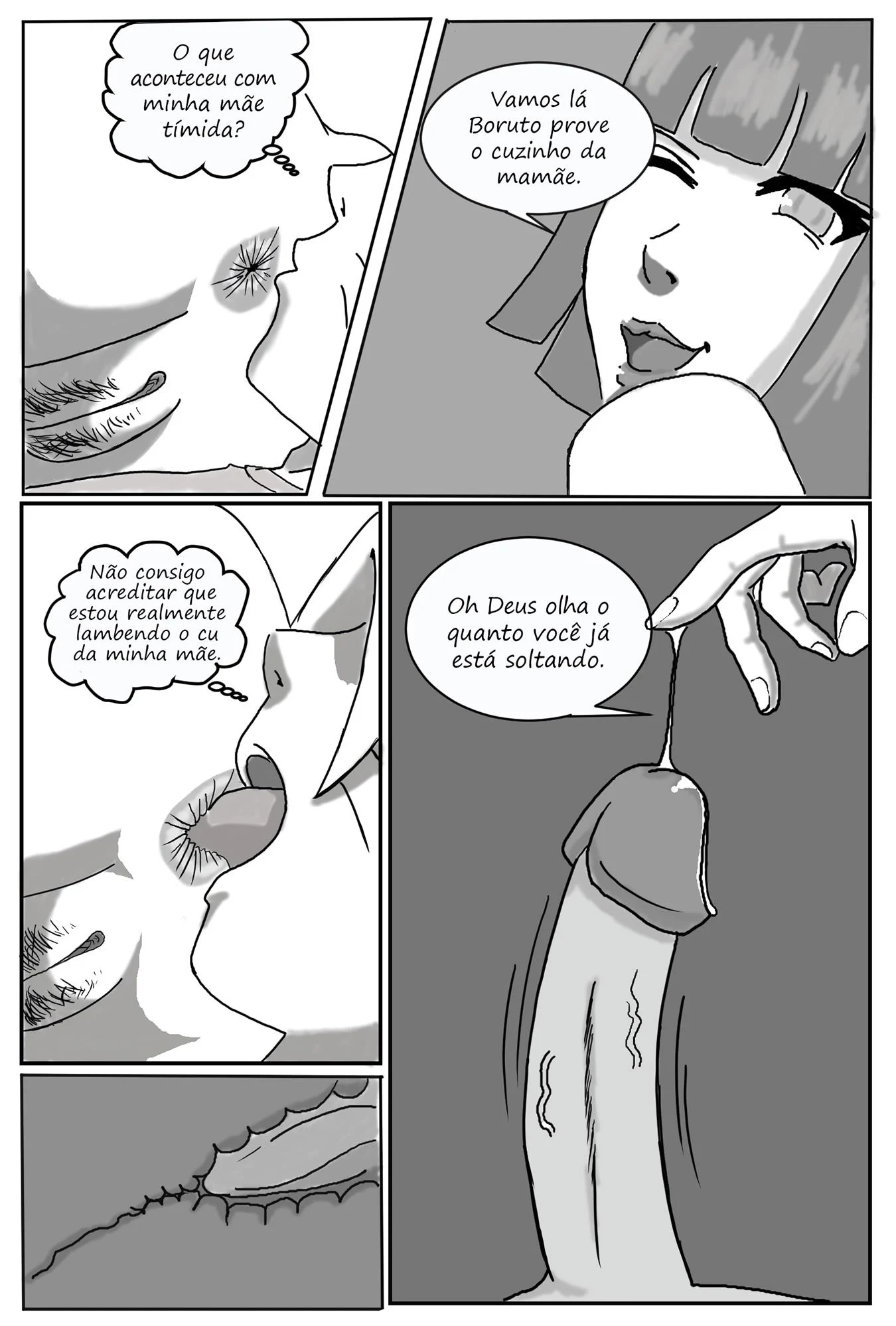 Minha M&atilde;e &eacute; uma Pervertida &ndash; Hentai &ndash; Ler Quadrinho Porno PT-BR