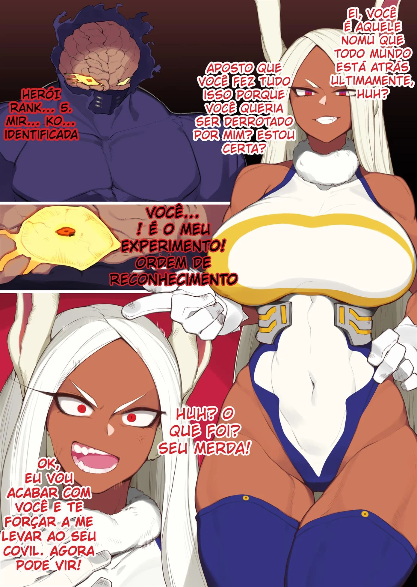 Mirko &eacute; fodida por um Nomu &ndash; Ahegao &ndash; Quadrinho em Portugu&ecirc;s PT-BR