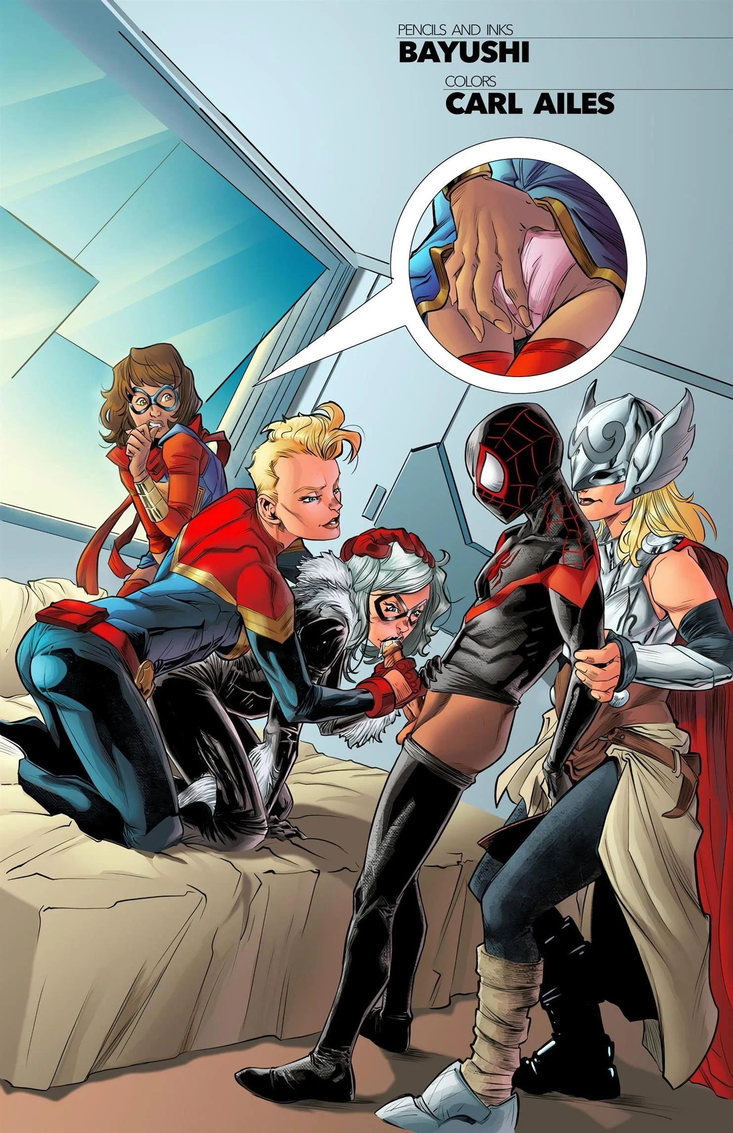 Ms. Marvel e Homem &ndash; Homem Aranha Porn&ocirc; &ndash; Em Portugu&ecirc;s