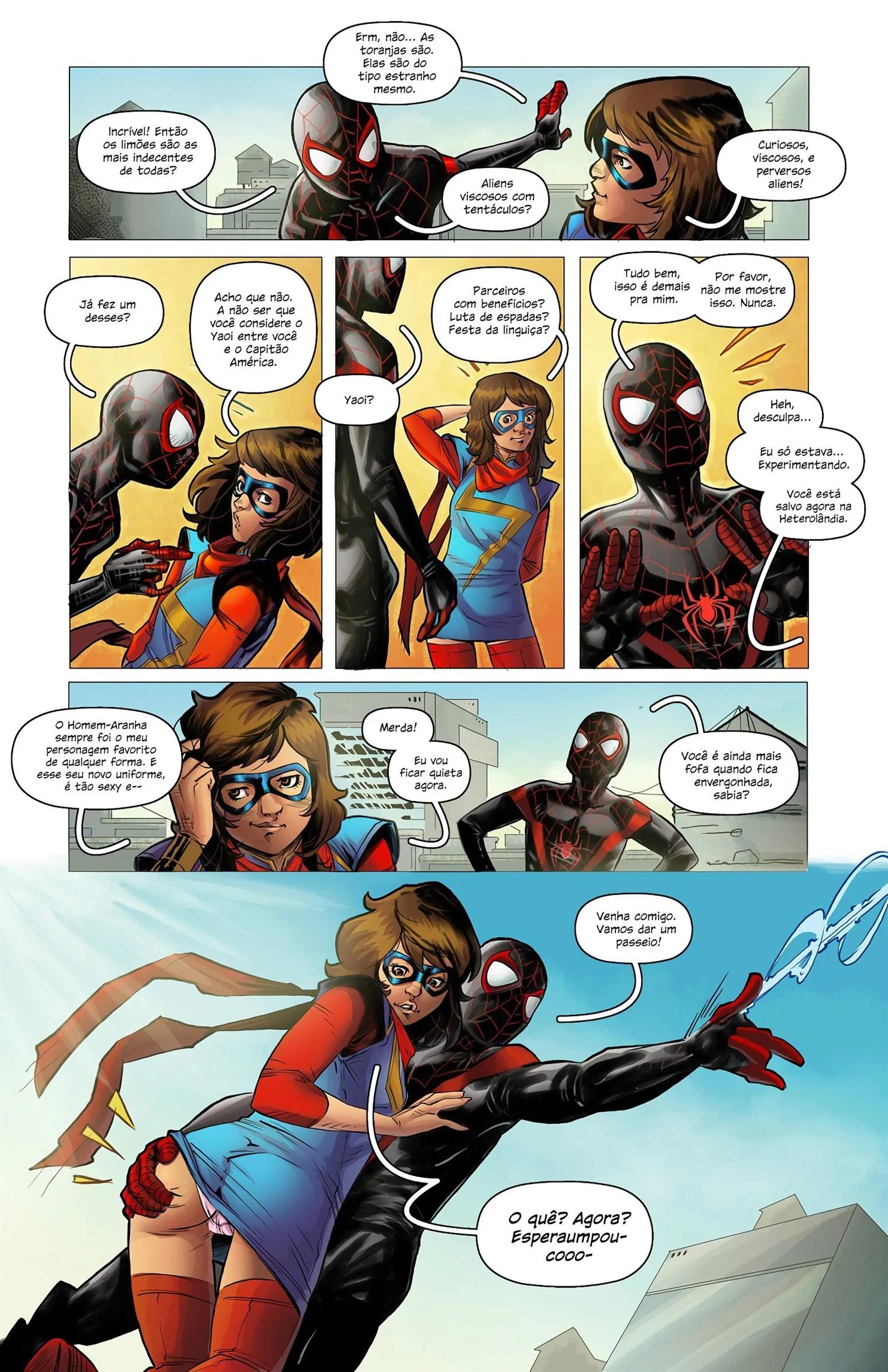 Ms. Marvel e Homem – Homem Aranha Pornô – Em Português Ms. Marvel e Homem – Homem Aranha Pornô – Em Português