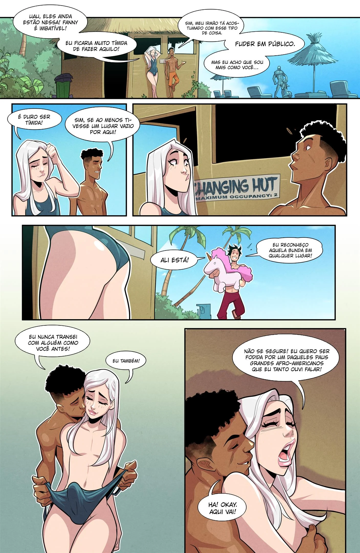 Na praia com as namoradas traps &ndash; Boquete &ndash; Hentai em Portugu&ecirc;s