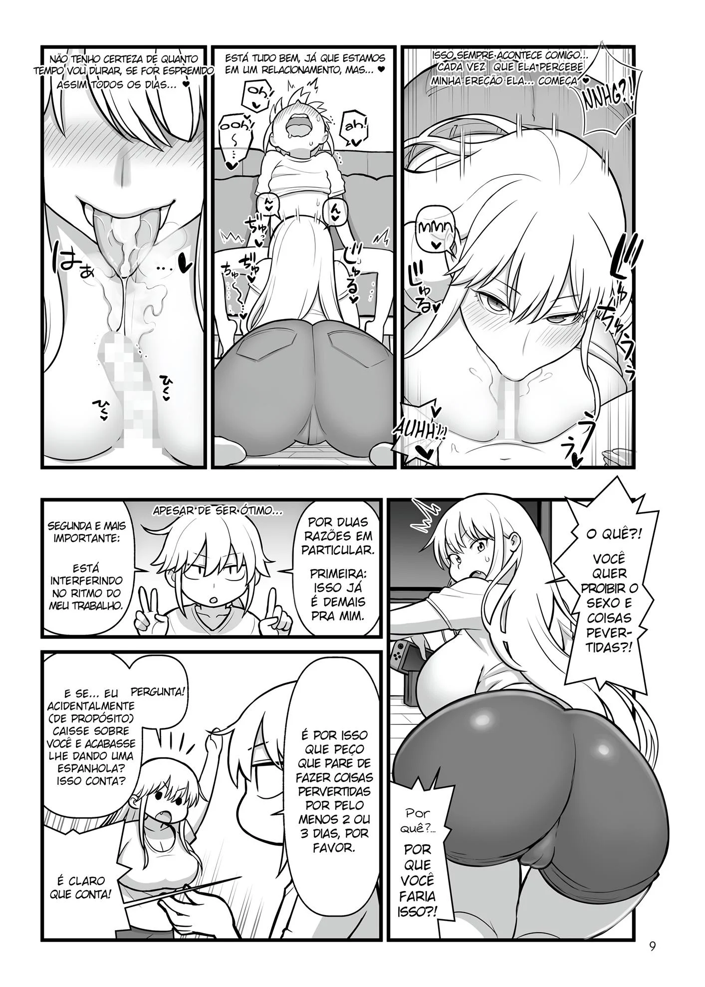 Namorada peituda insaci&aacute;vel &ndash; Doujin &ndash; Todo em PT-BR
