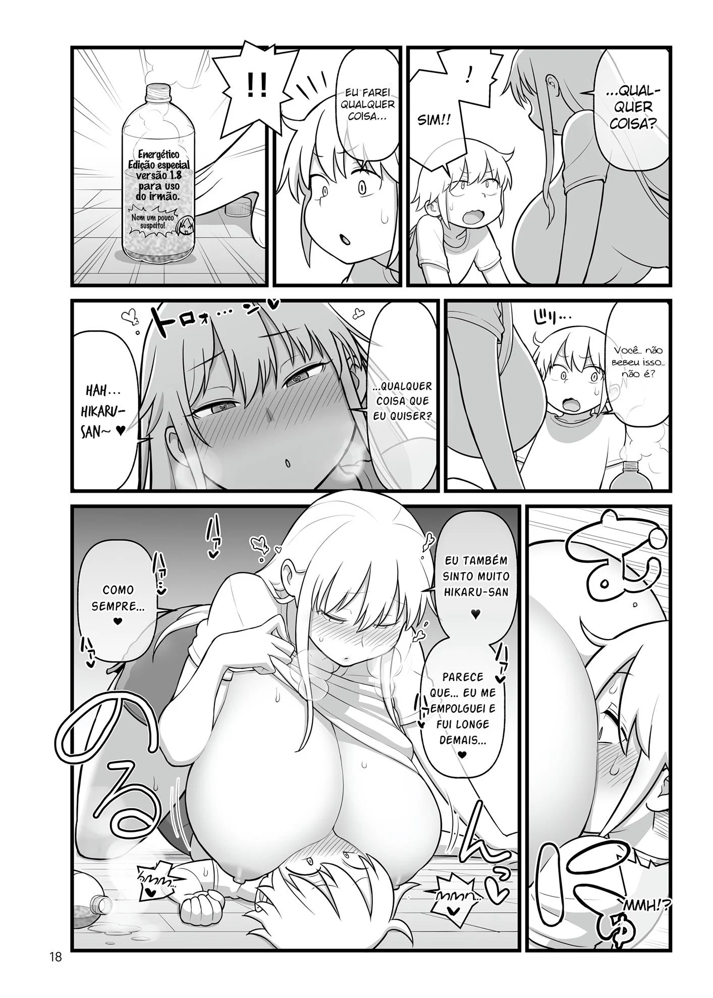 Namorada peituda insaci&aacute;vel &ndash; Doujin &ndash; Todo em PT-BR