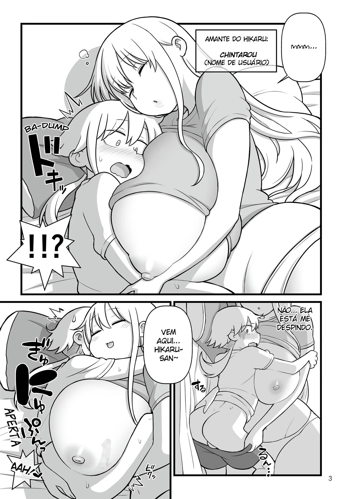 Namorada peituda insaci&aacute;vel &ndash; Doujin &ndash; Todo em PT-BR