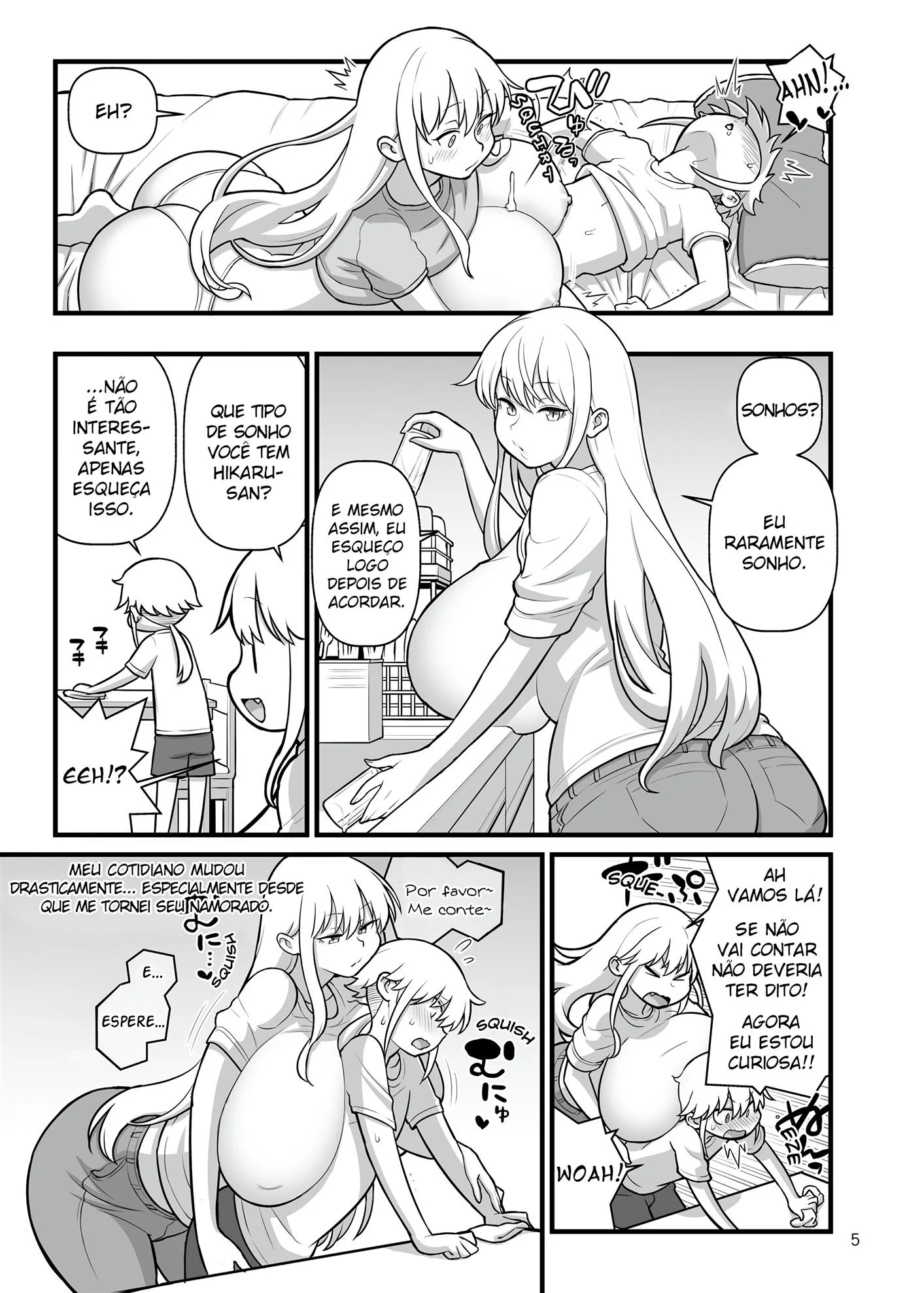 Namorada peituda insaci&aacute;vel &ndash; Doujin &ndash; Todo em PT-BR