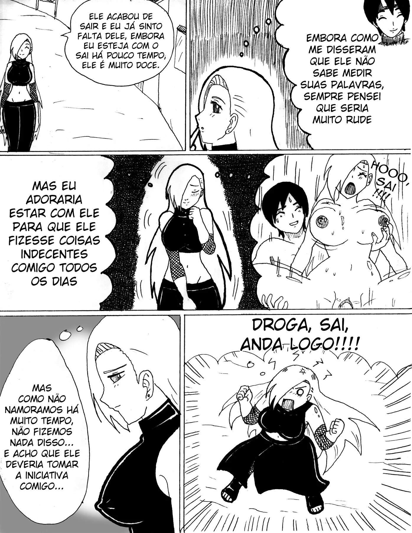 Naruto o visitante inesperado &ndash; Peit&otilde;es &ndash; Quadrinho De Sexo Em PT-BR