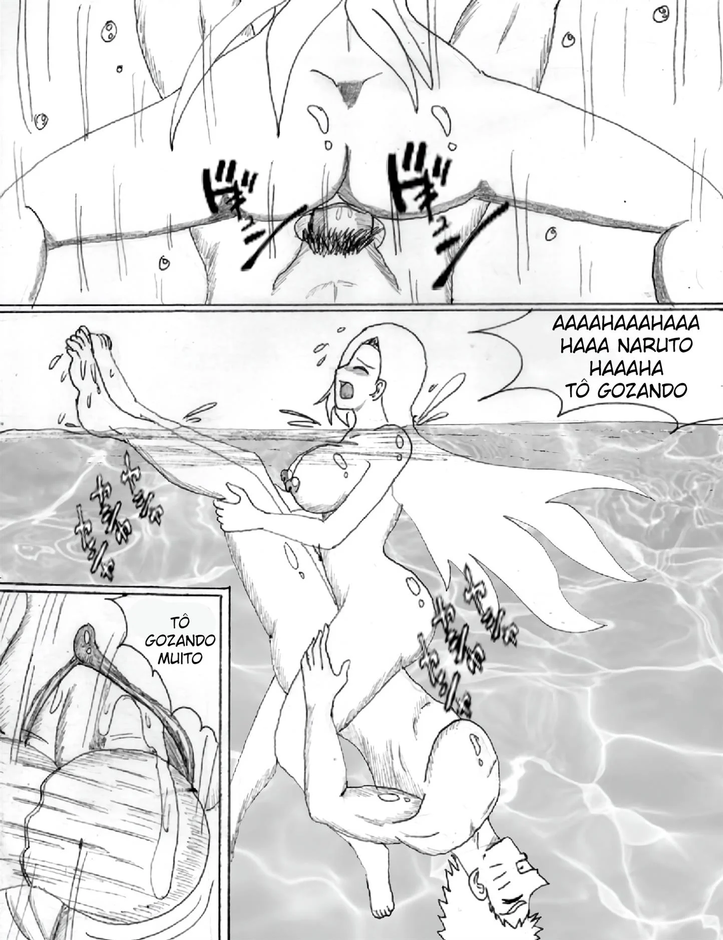 Naruto o visitante inesperado &ndash; Peit&otilde;es &ndash; Quadrinho De Sexo Em PT-BR