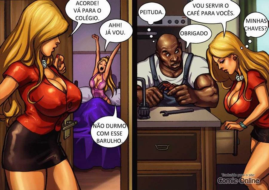 Negros fode esposa e filha do dono da empresa