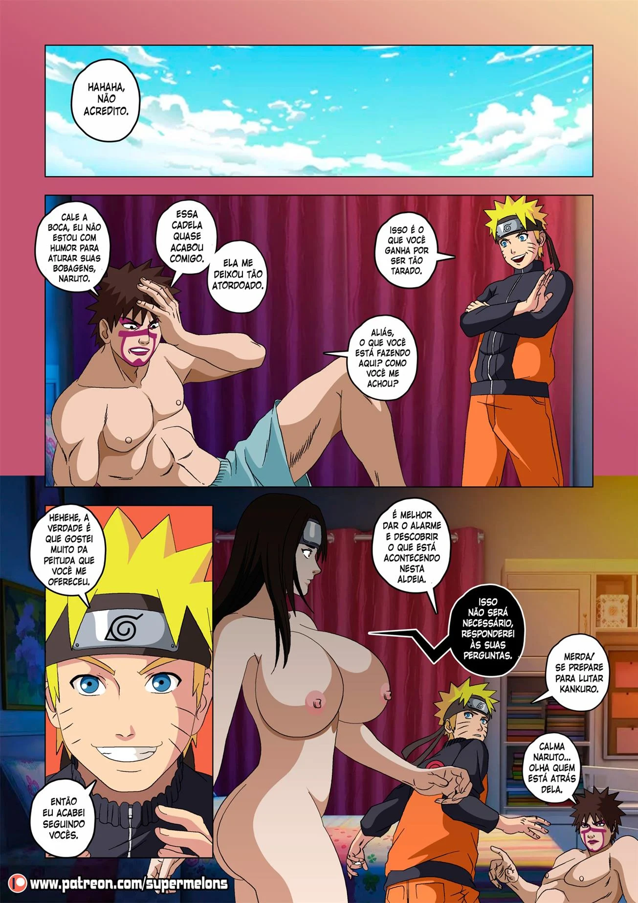 Ninjas vadias na vila da areia – Naruto Hentai – Ler Quadrinho Completos