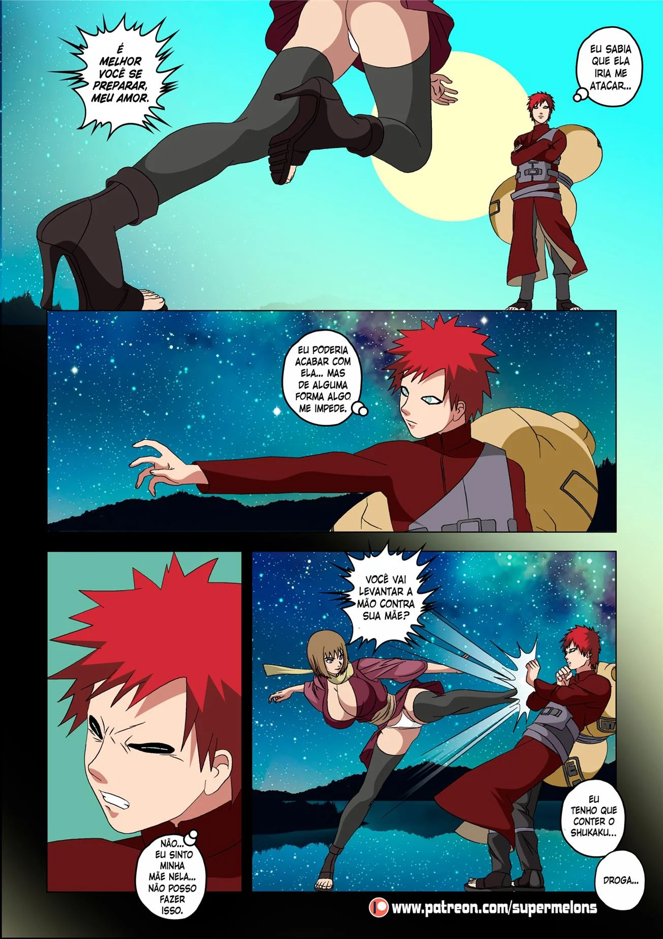 Ninjas vadias na vila da areia – Naruto Hentai – Ler Quadrinho Completos