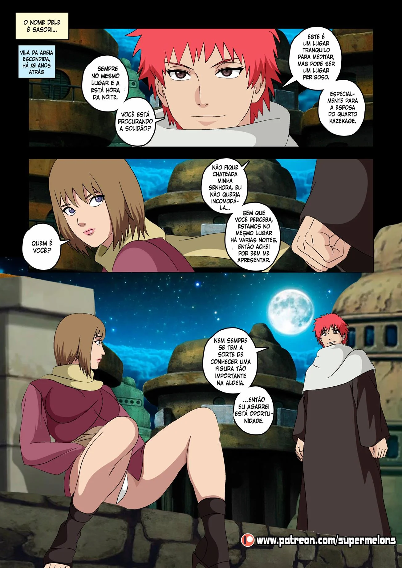 Ninjas vadias na vila da areia – Naruto Hentai – Ler Quadrinho Completos