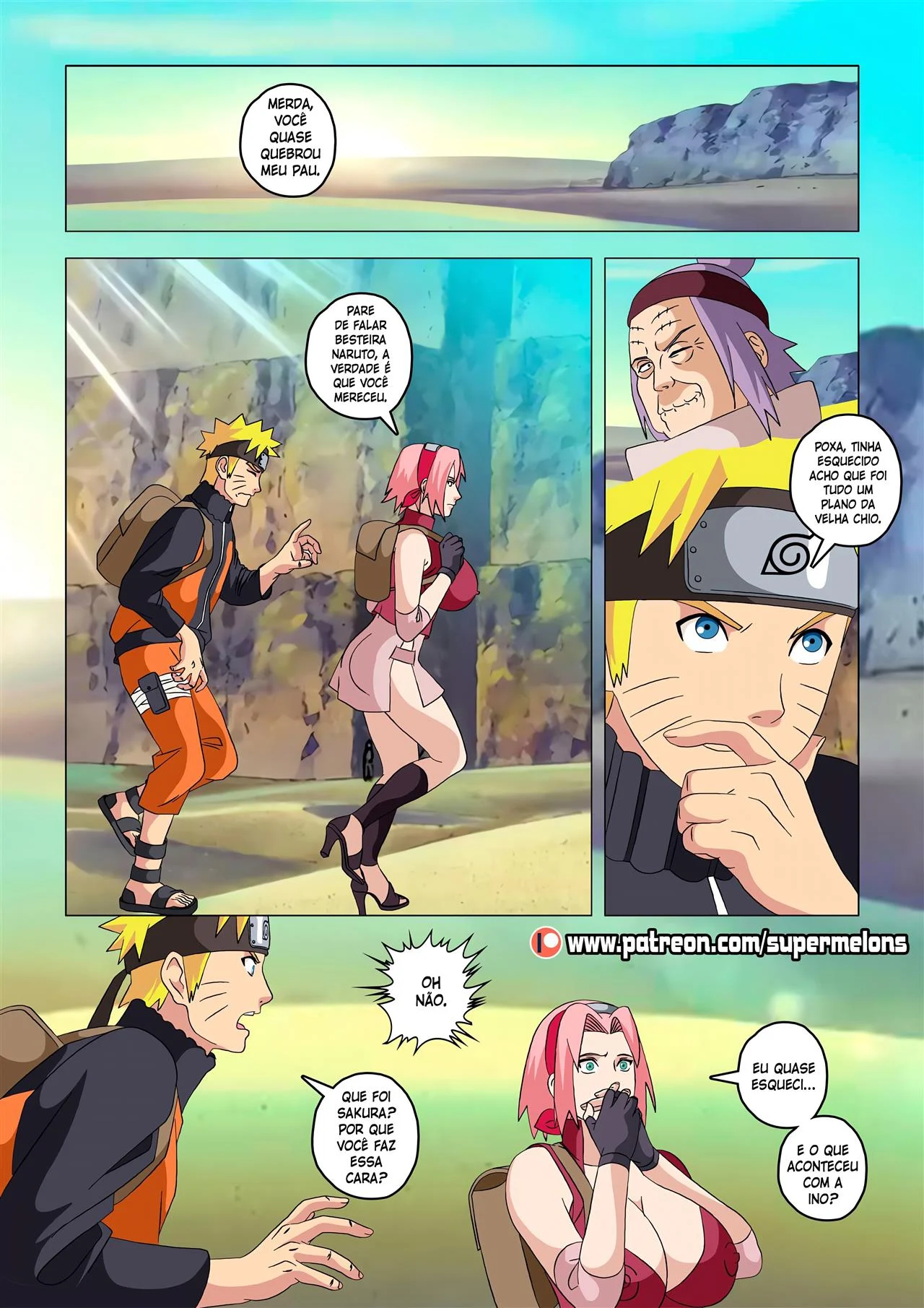 Ninjas vadias na vila da areia – Naruto Hentai – Ler Quadrinho Completos