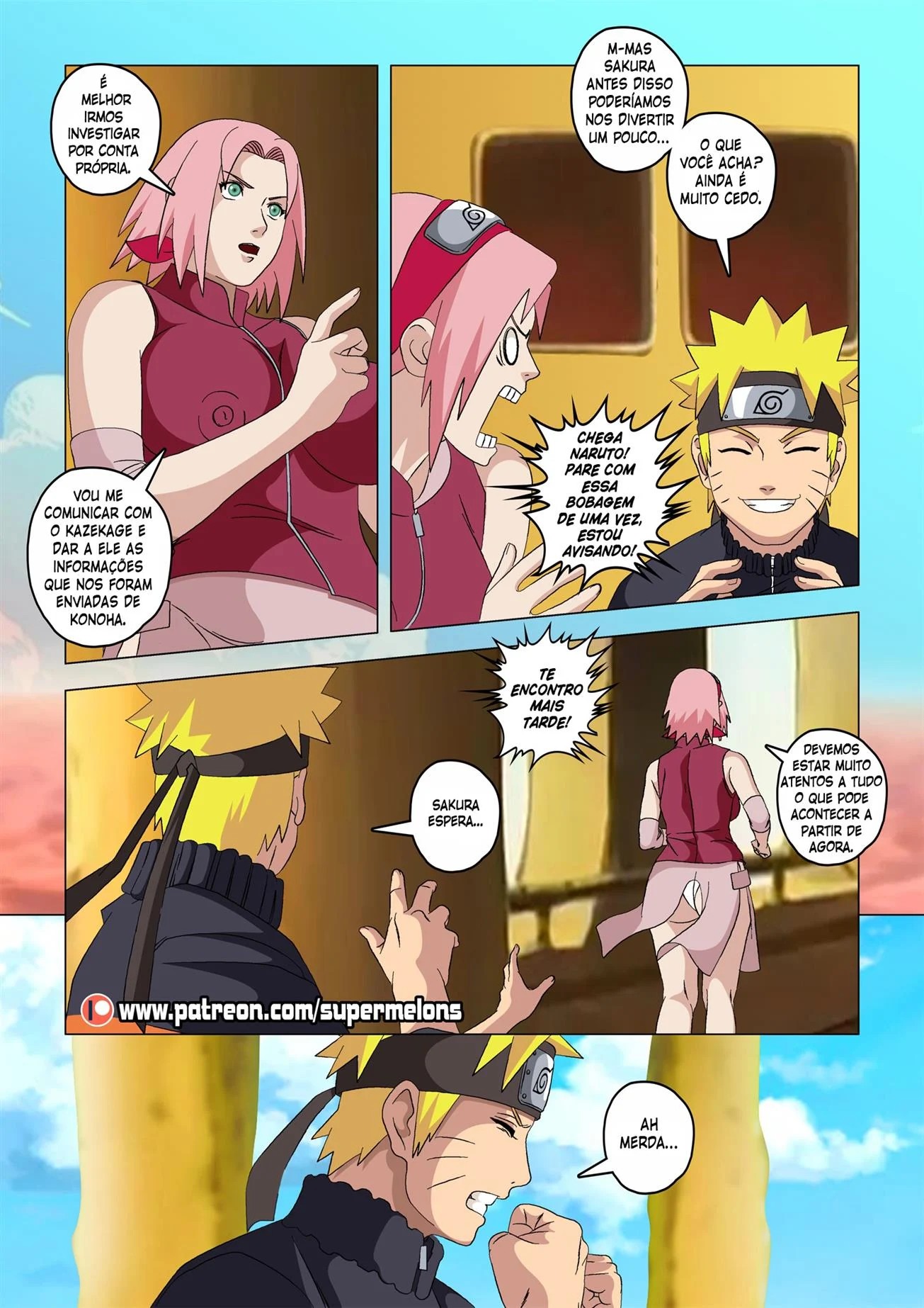 Ninjas vadias na vila da areia – Naruto Hentai – Ler Quadrinho Completos