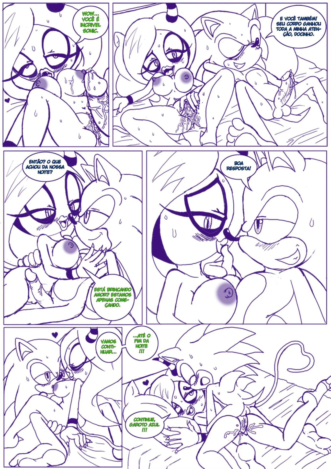 Noite de sexo do Sonic – Sonic Hentai – Completo Noite de sexo do Sonic – Sonic Hentai – Completo