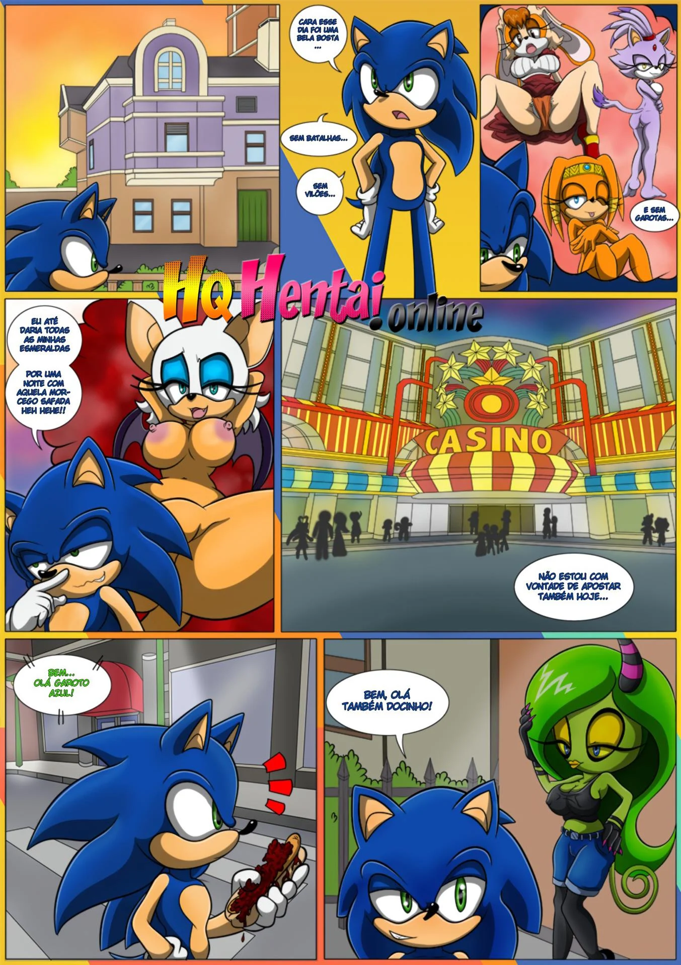Noite de sexo do Sonic &ndash; Sonic Hentai &ndash; Completo