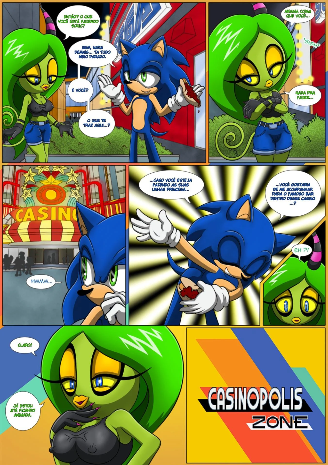 Noite de sexo do Sonic &ndash; Sonic Hentai &ndash; Completo