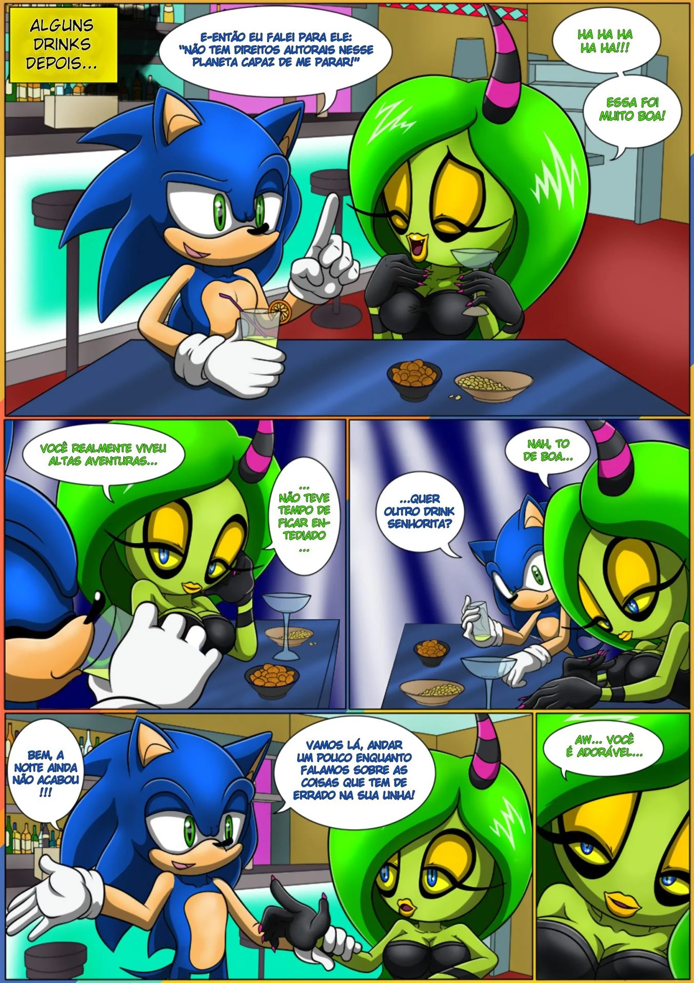 Noite de sexo do Sonic &ndash; Sonic Hentai &ndash; Completo