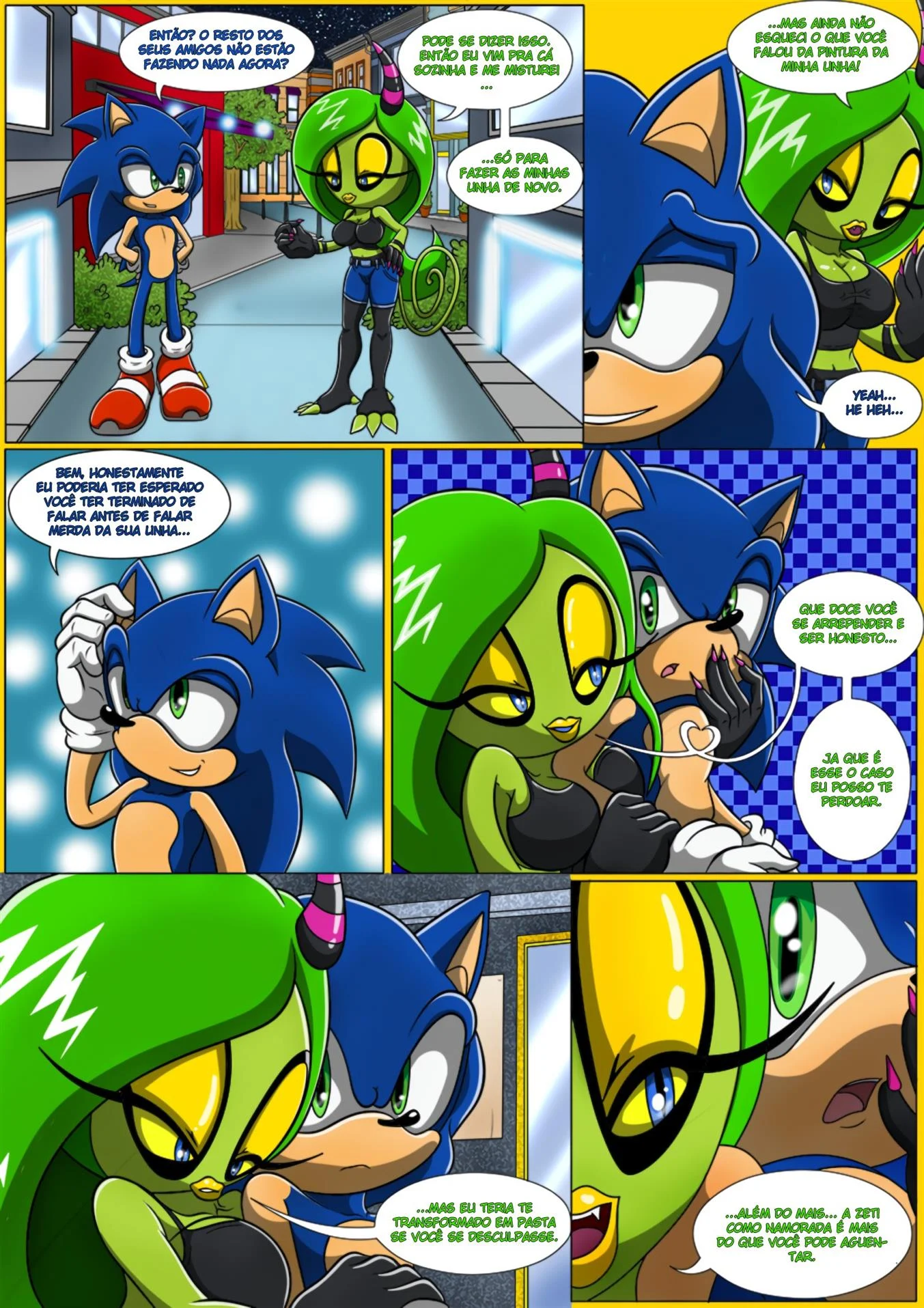 Noite de sexo do Sonic &ndash; Sonic Hentai &ndash; Completo