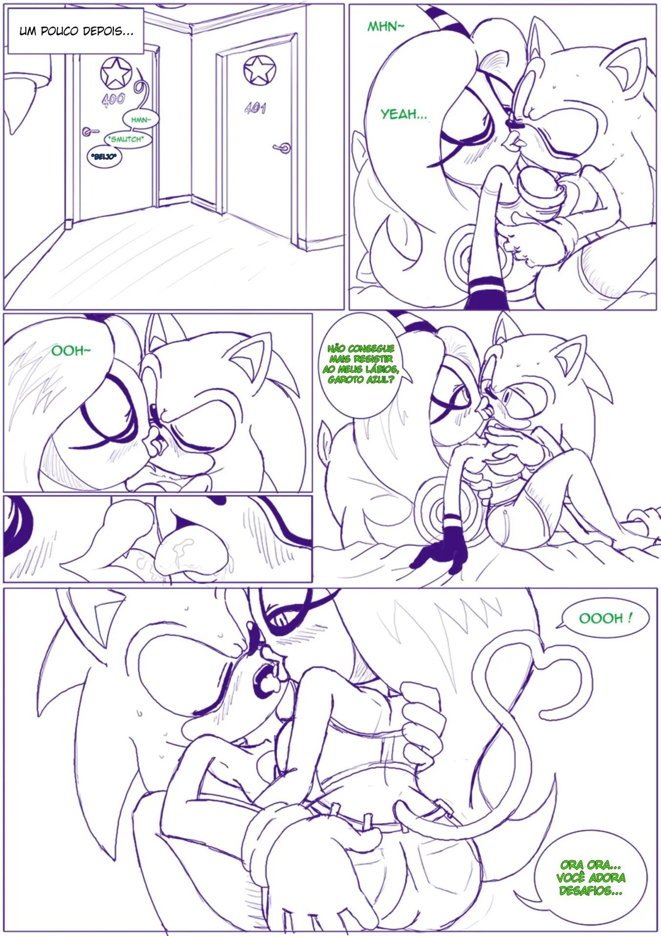 Noite de sexo do Sonic &ndash; Sonic Hentai &ndash; Completo