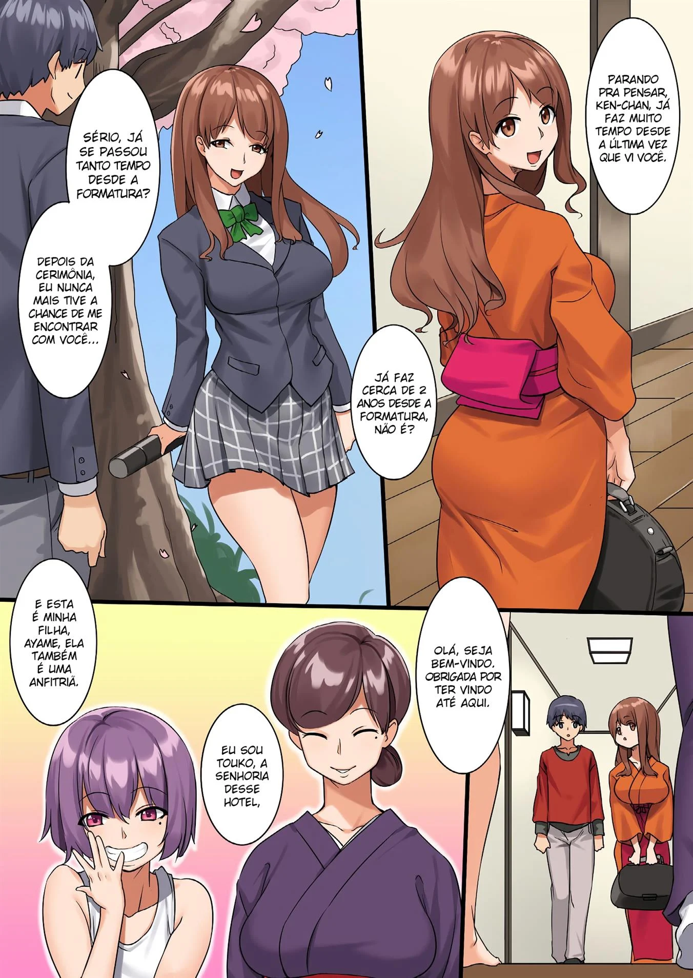 Noite de sexo no hotel das fontes termais – Sexo Grupal – Tradução Nacional