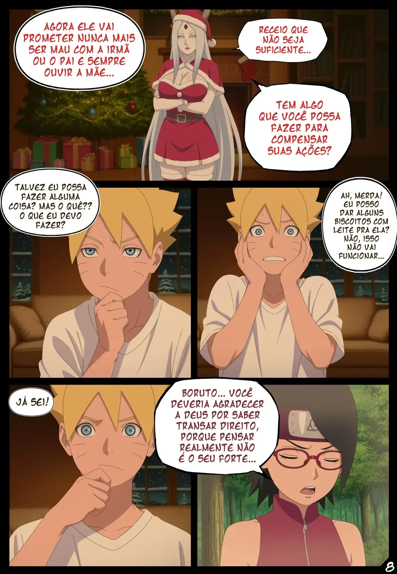 Noite Quente de Natal &ndash; Boruto hentai &ndash; Tradu&ccedil;&atilde;o Completa