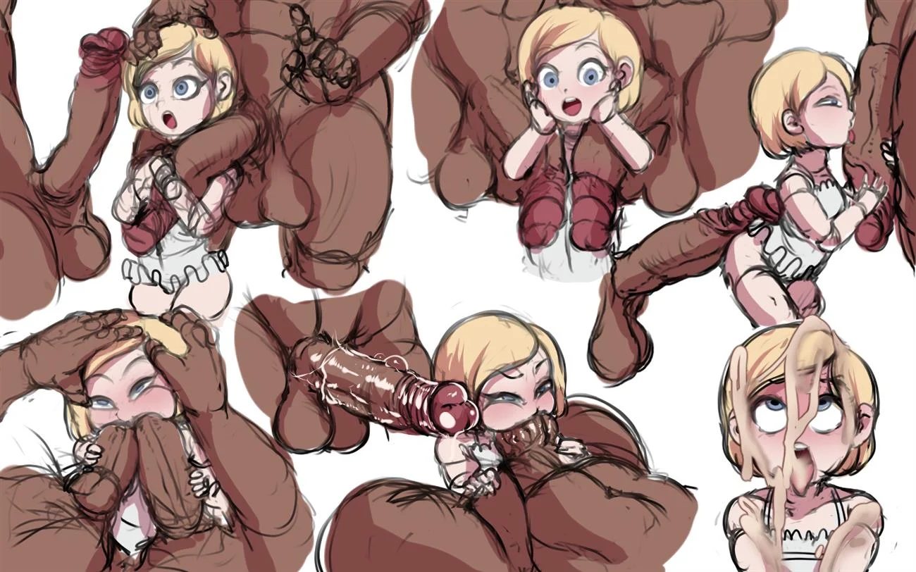 Novinha Loira deu pros Neg&otilde;es &ndash; Hentai Sem Censura &ndash; Completo