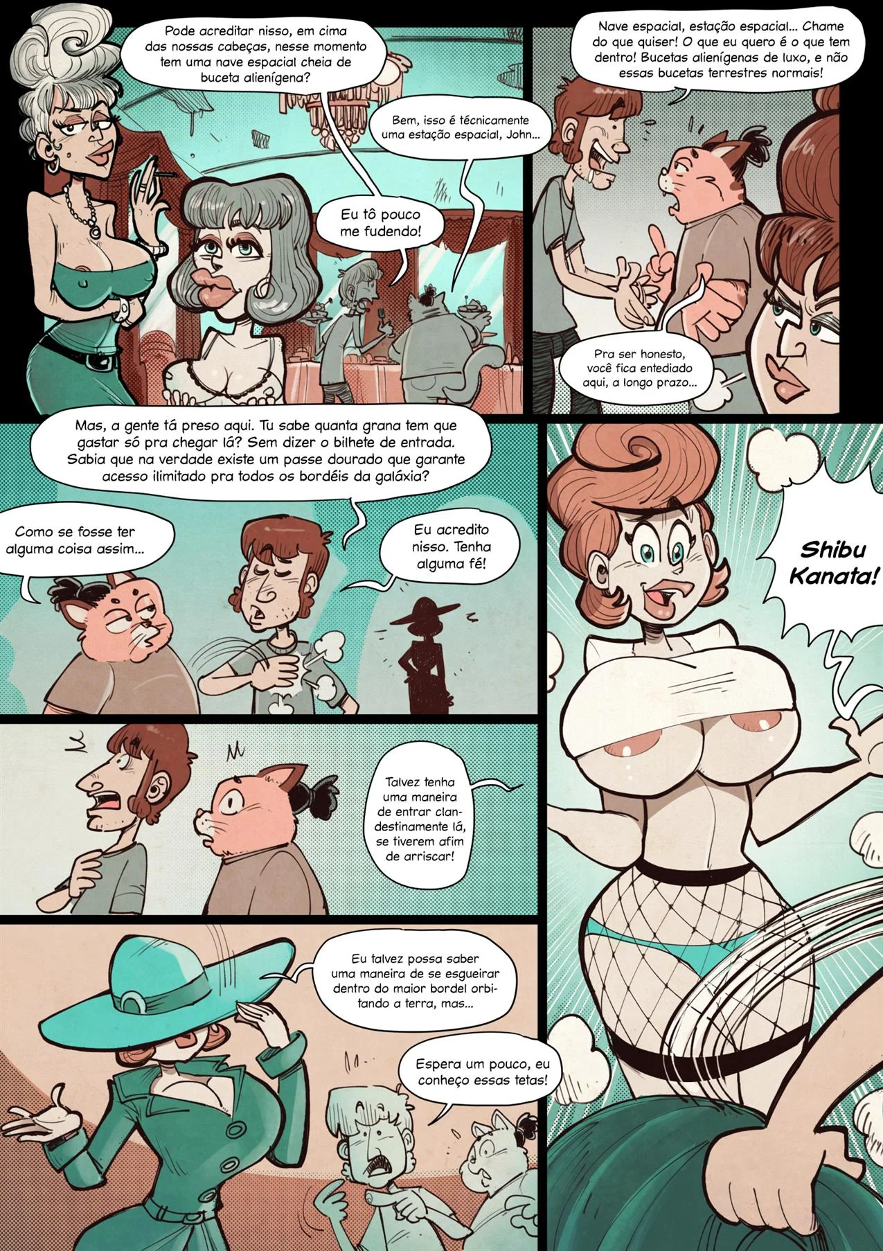 O bordel espacial &ndash; Tent&aacute;culos &ndash; Quadrinho em Portugu&ecirc;s PT-BR