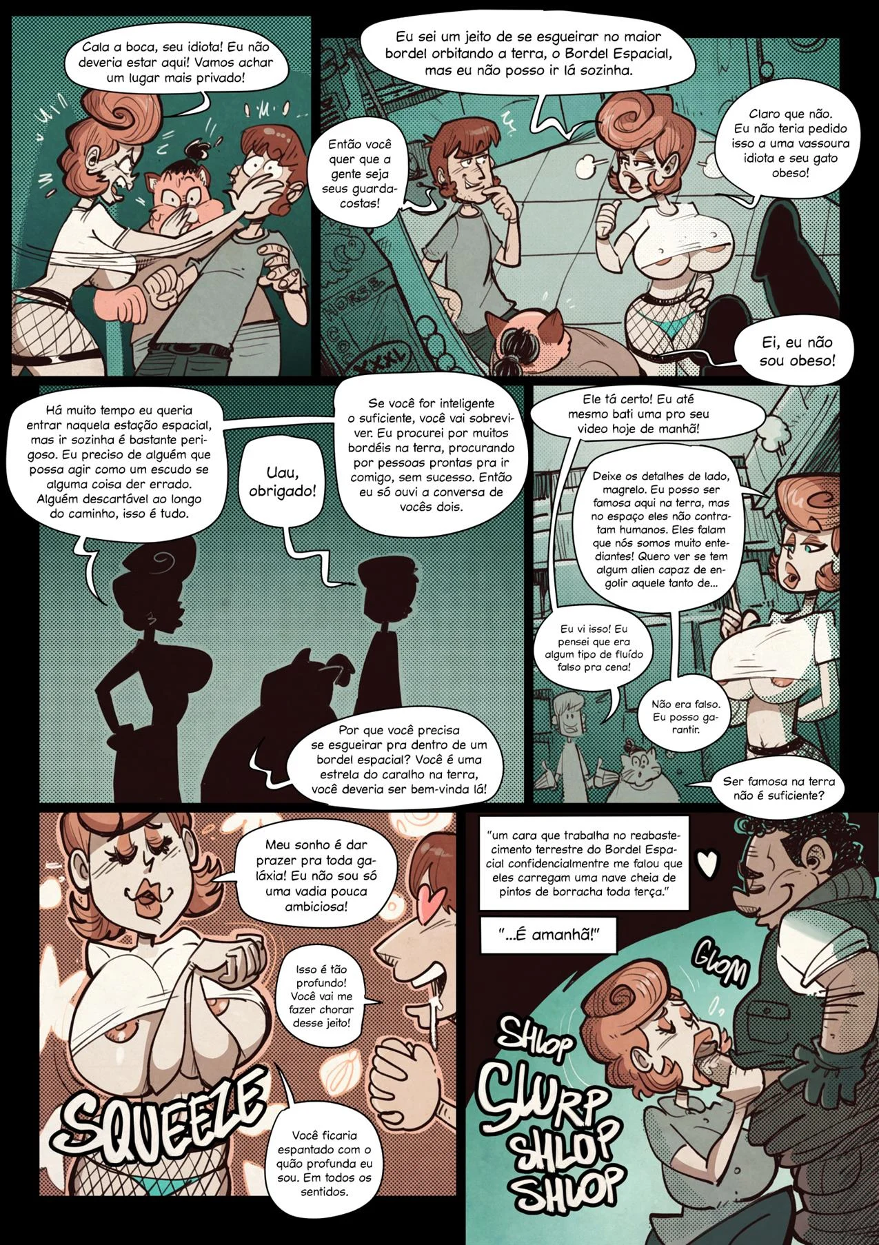 O bordel espacial &ndash; Tent&aacute;culos &ndash; Quadrinho em Portugu&ecirc;s PT-BR