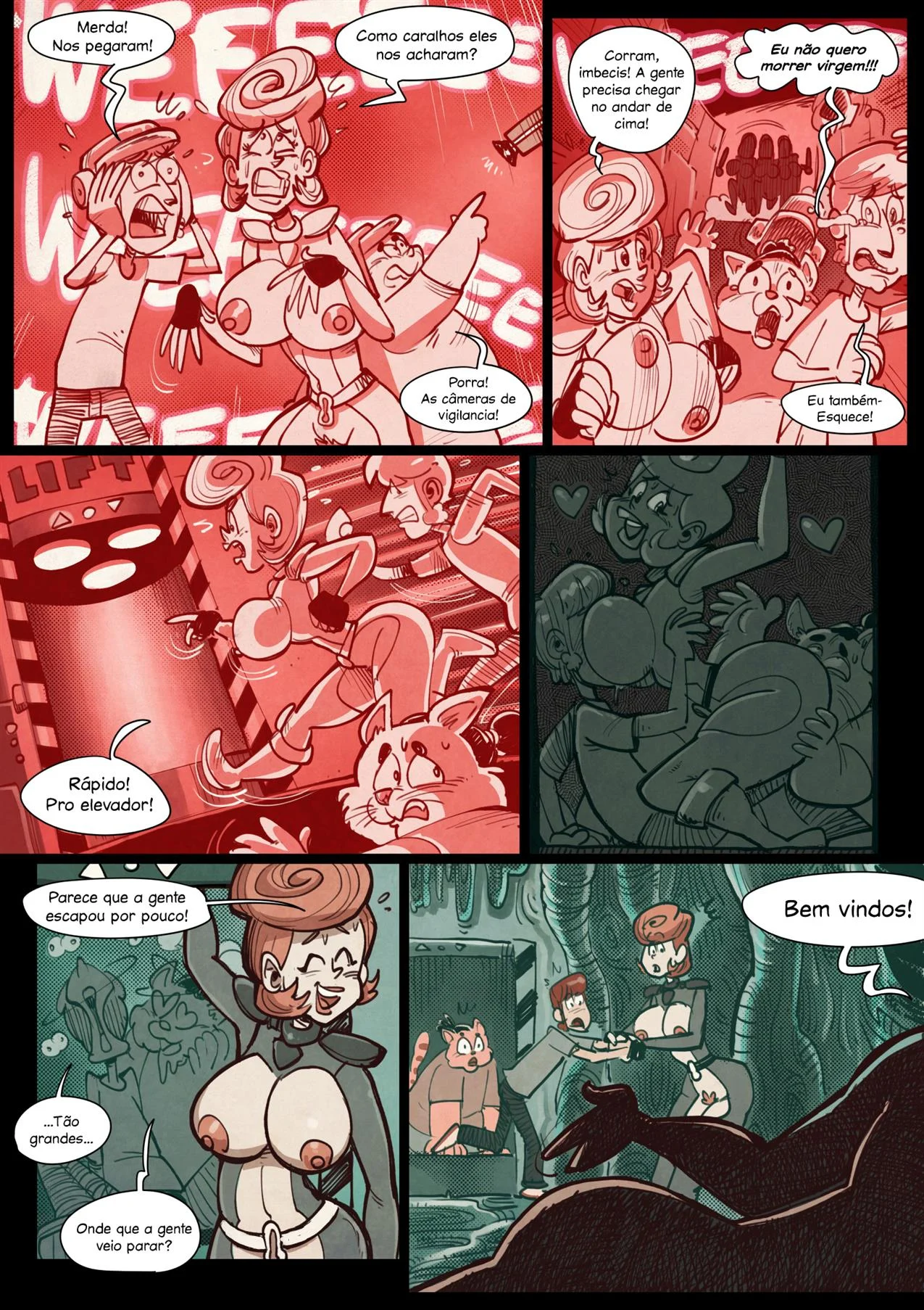 O bordel espacial &ndash; Tent&aacute;culos &ndash; Quadrinho em Portugu&ecirc;s PT-BR