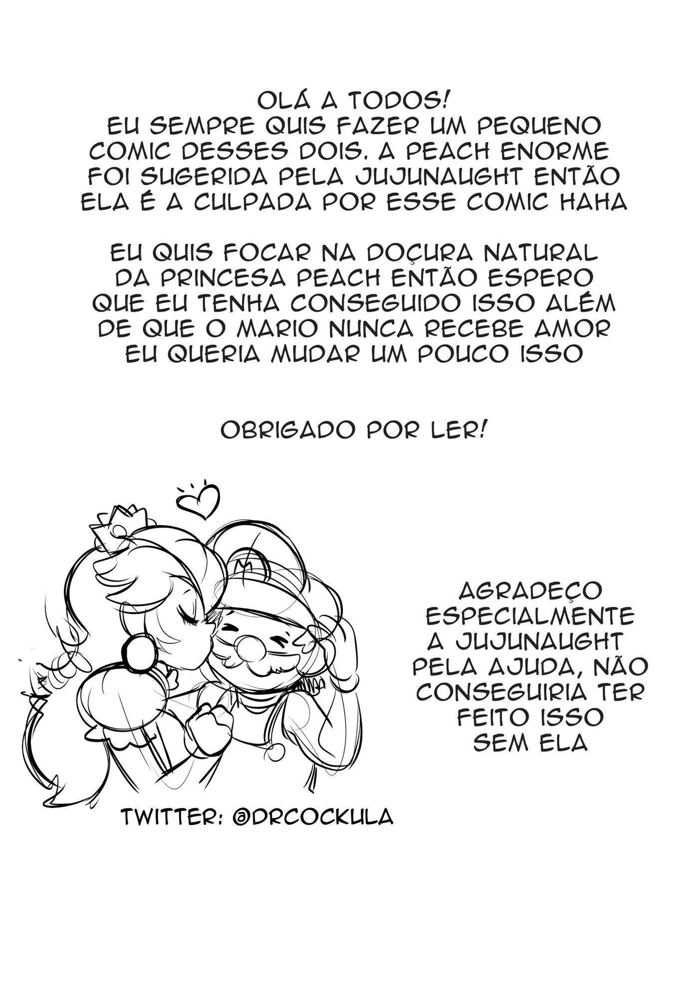 O convite de Peach – Super Mario Hentai – Quadrinho em Português PT-BR