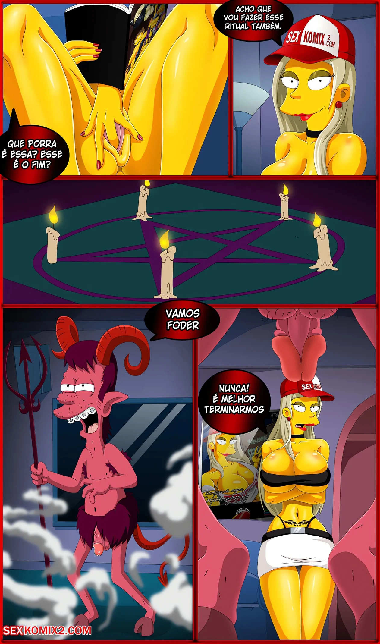 O culto das bruxas pervertidas – Peitões – Quadrinho De Sexo Em PT-BR