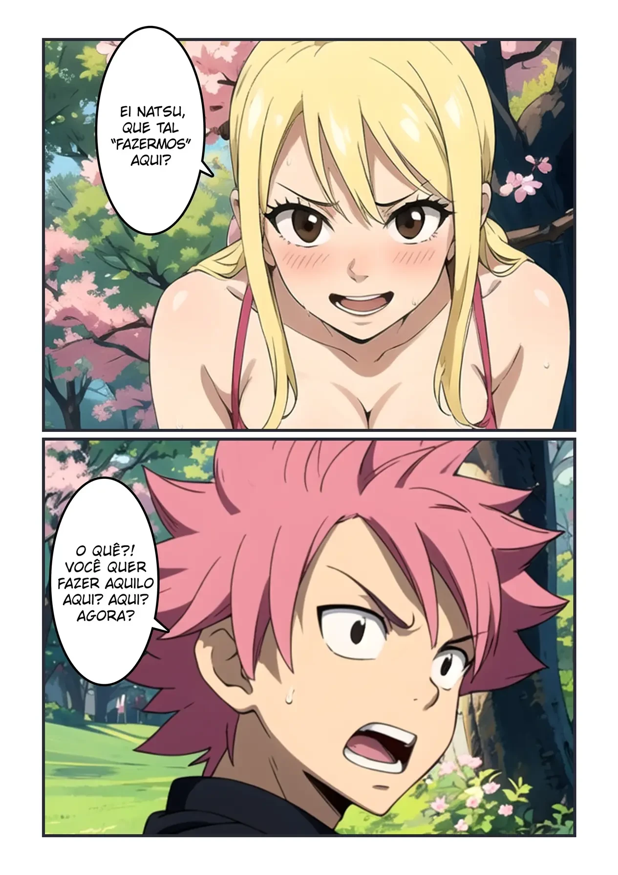 O Desejo de Lucy e Natsu &ndash; Hentai &ndash; Legendas em PT-BR