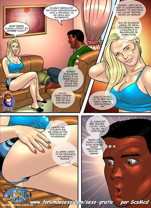 O dia da sogra - Contos pornos ilustrados