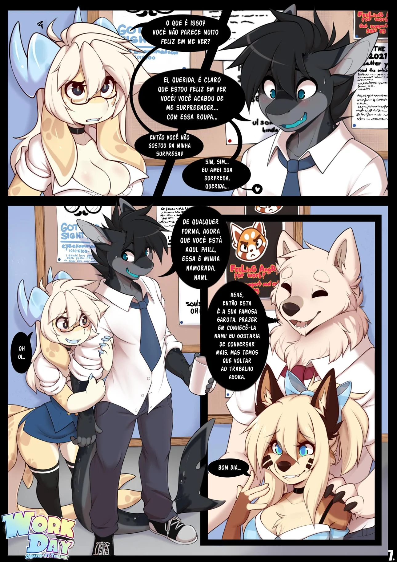 O dia de trabalho da assistente dragão – Gozando Dentro – Completo