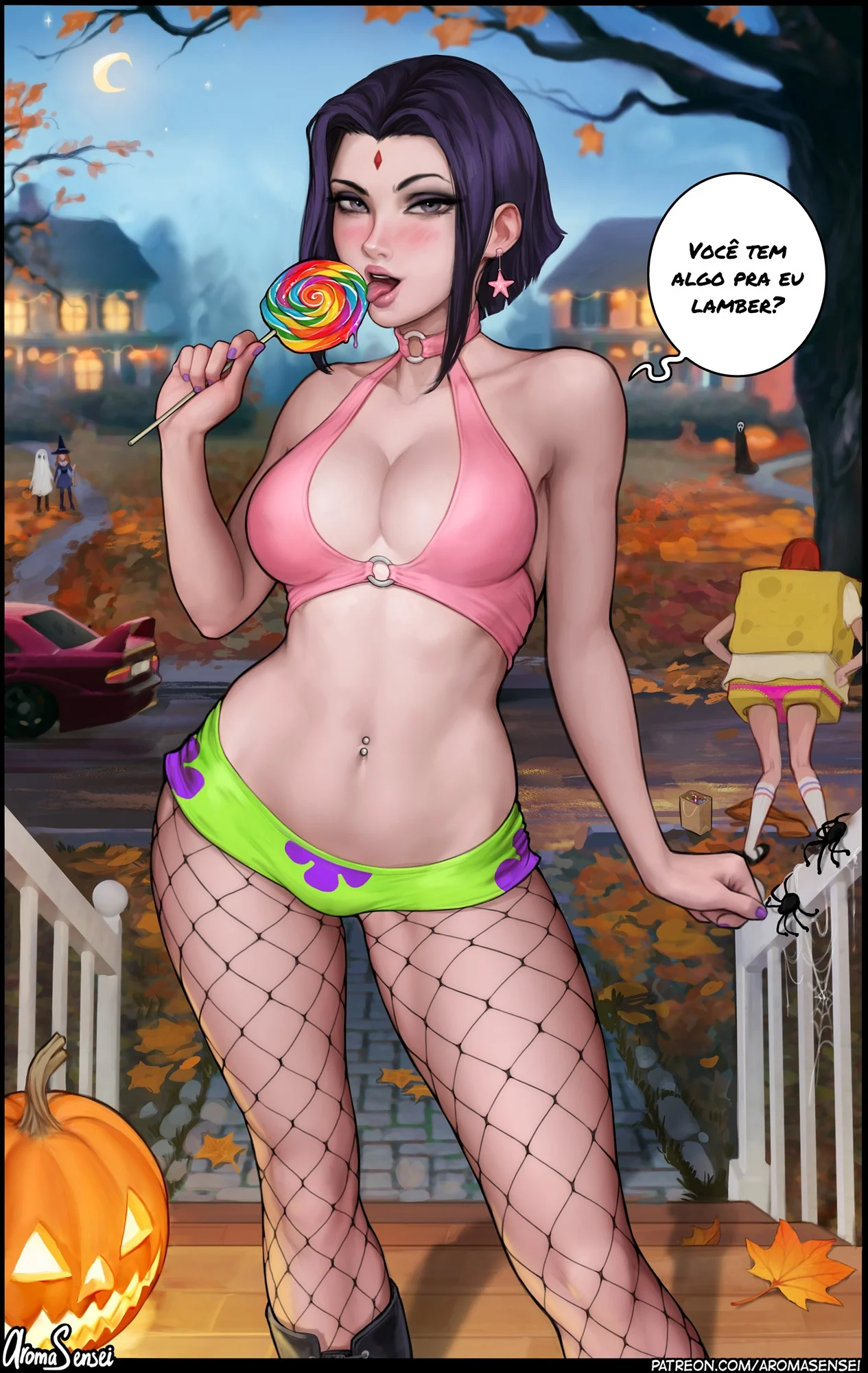 O Halloween da Ravena – HQ Porno – Quadrinho em Português PT-BR