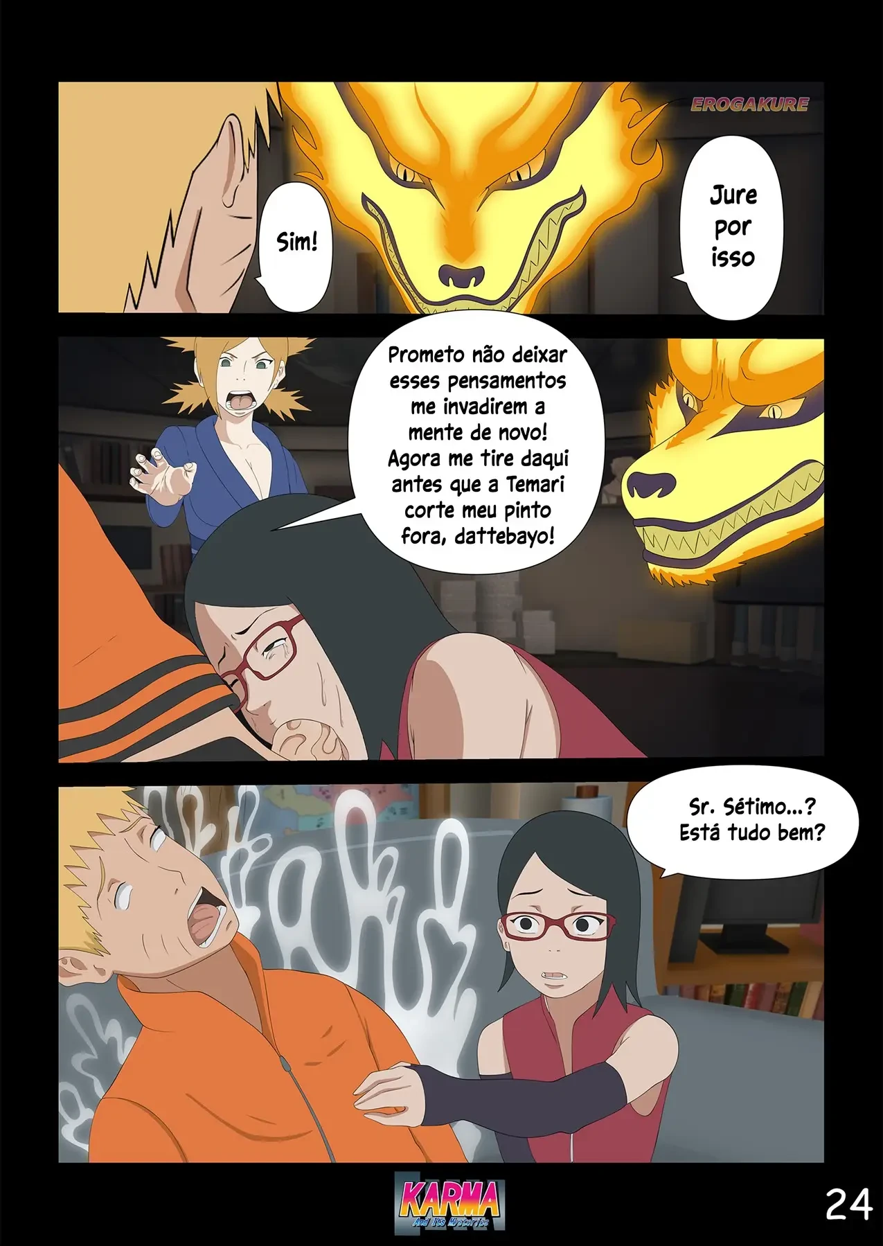 O karma de Boruto 3 – Sarada Hentai – Completo O karma de Boruto 3 – Sarada Hentai – Completo