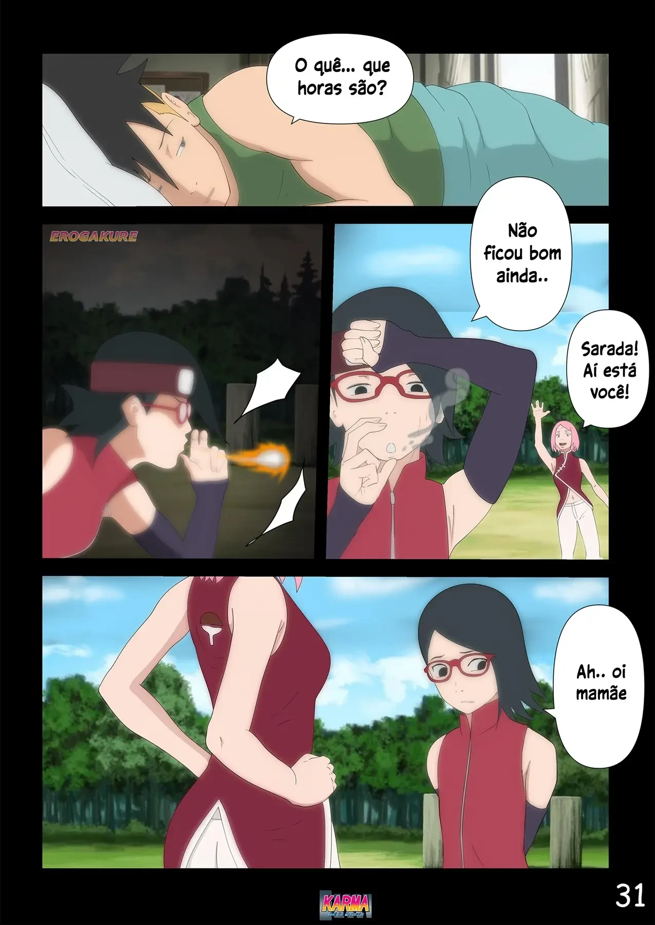 O karma de Boruto 3 – Sarada Hentai – Completo O karma de Boruto 3 – Sarada Hentai – Completo