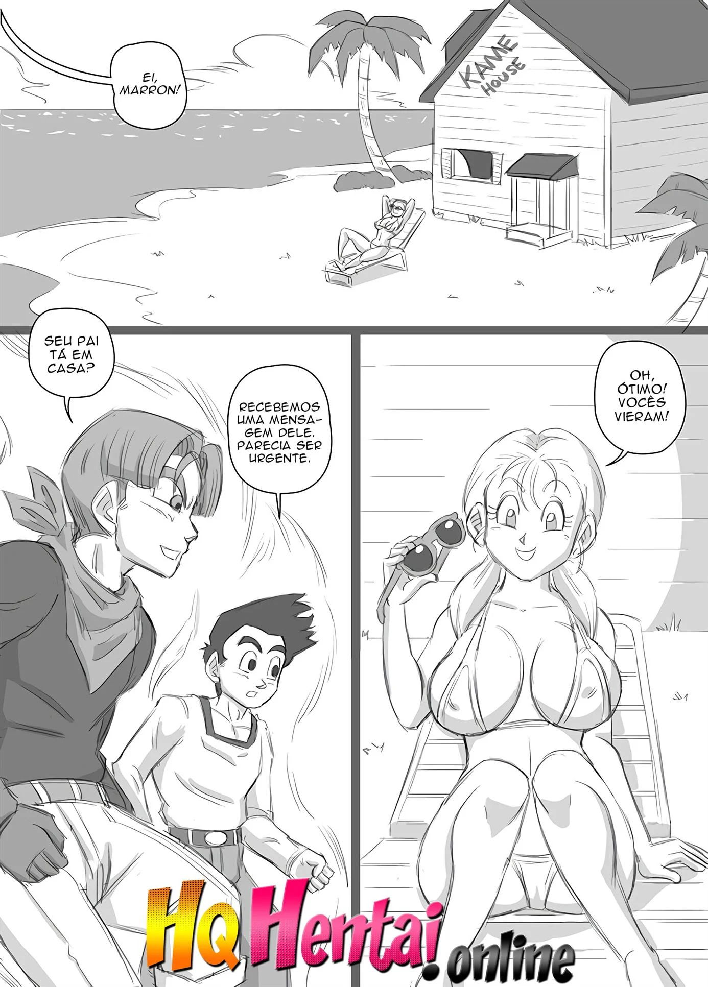 O menage com Marron &ndash; Bombado &ndash; Quadrinho De Sexo Em PT-BR