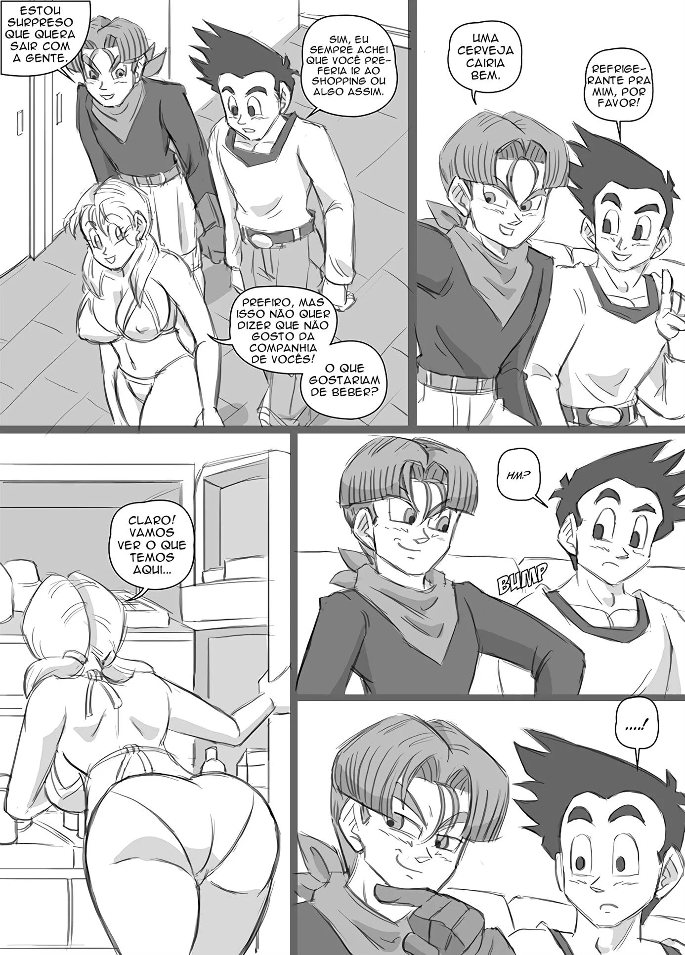 O menage com Marron &ndash; Bombado &ndash; Quadrinho De Sexo Em PT-BR