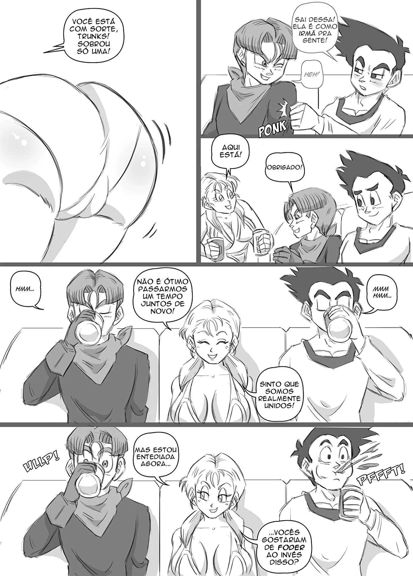 O menage com Marron &ndash; Bombado &ndash; Quadrinho De Sexo Em PT-BR