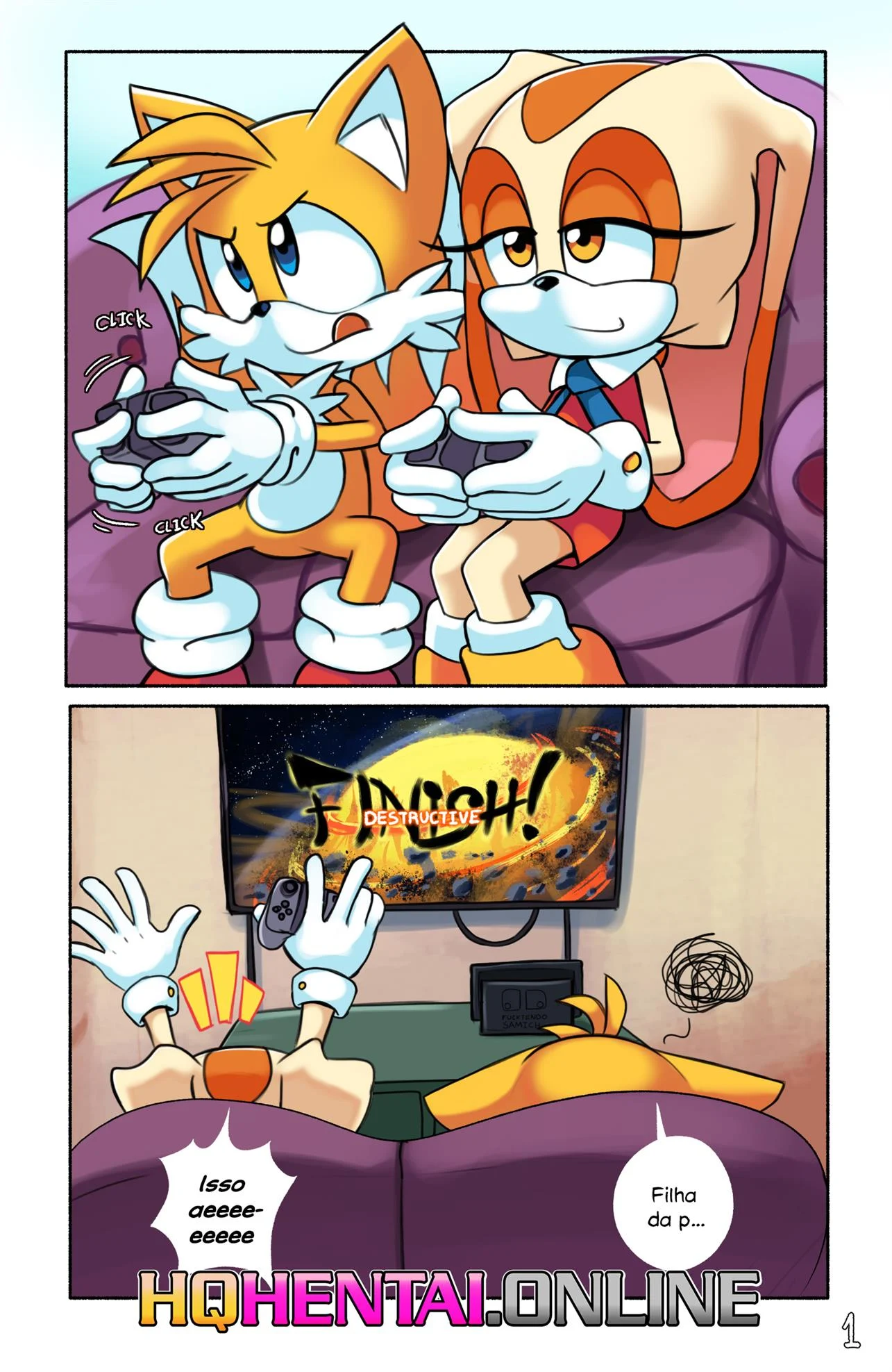 O Momento Gamer do Tails &ndash; HQ Porno &ndash; Quadrinho em Portugu&ecirc;s PT-BR