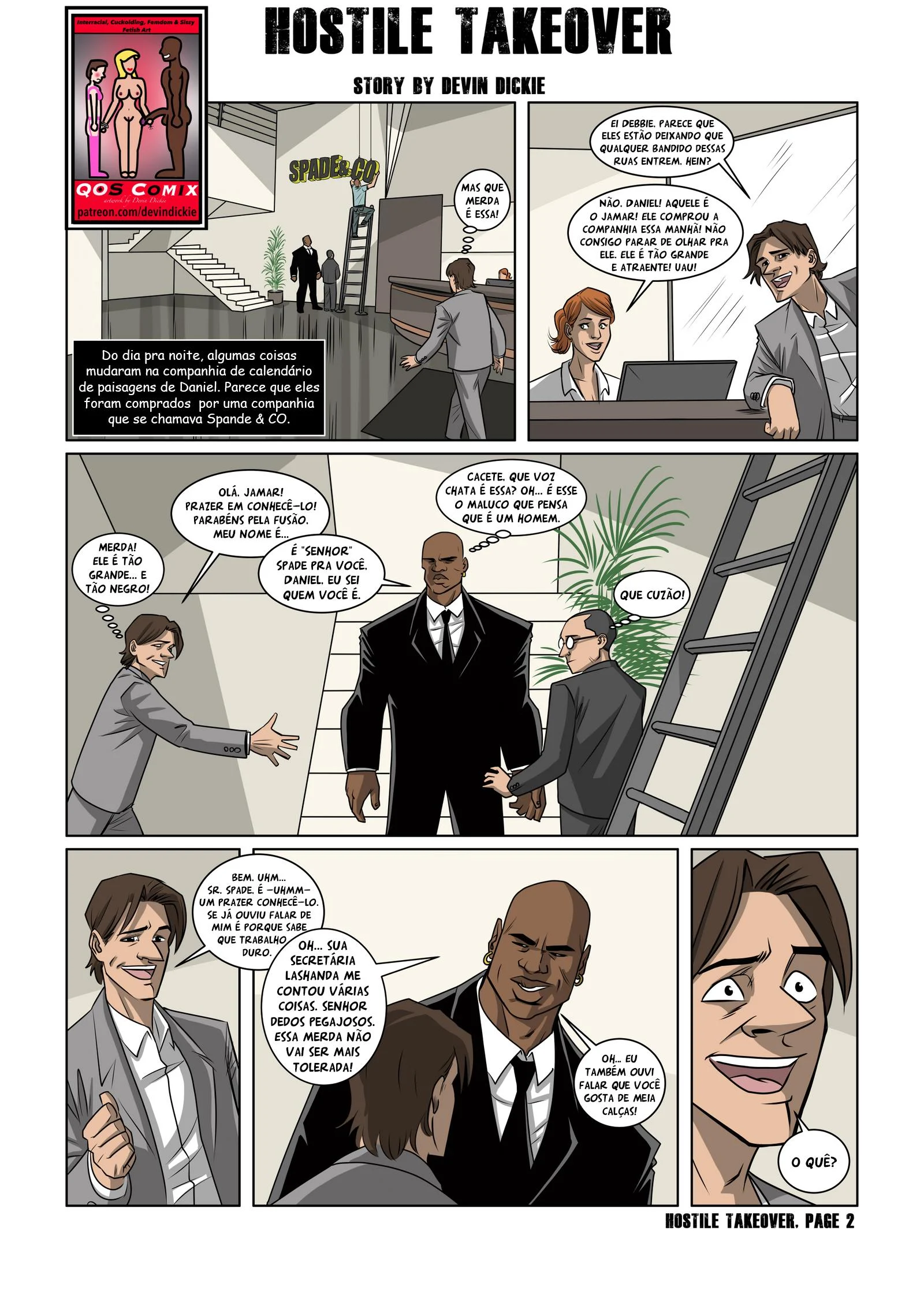 O Neg&atilde;o da Firma &ndash; Pau Grande &ndash; Quadrinho De Sexo Em PT-BR