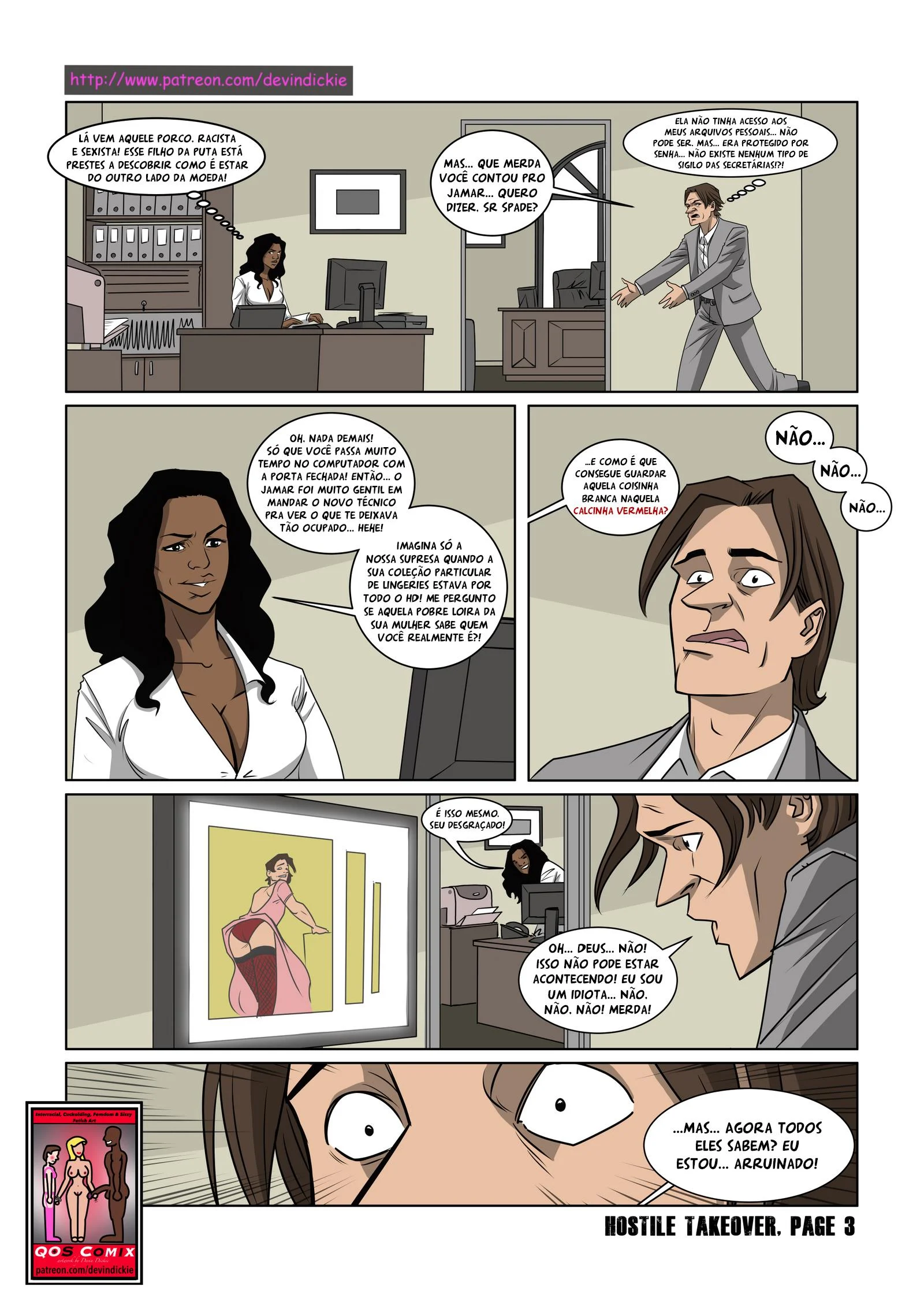 O Neg&atilde;o da Firma &ndash; Pau Grande &ndash; Quadrinho De Sexo Em PT-BR