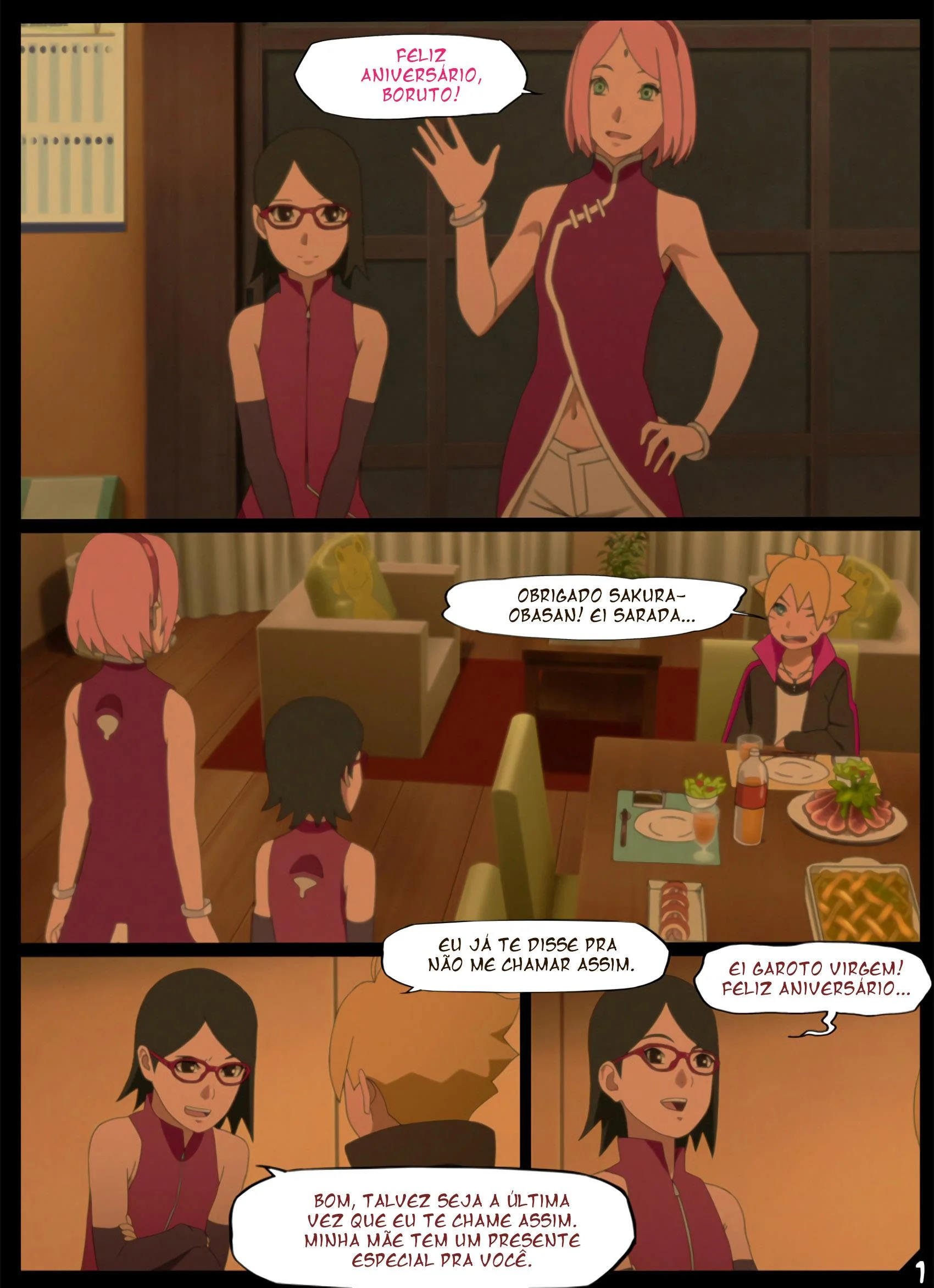 O presente de anivers&aacute;rio de Boruto &ndash; Hentai &ndash; Todo Traduzido