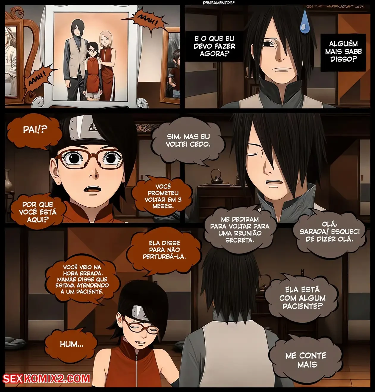 O Segredo dos Uchihas &ndash; Sarada Hentai &ndash; SuperHQ