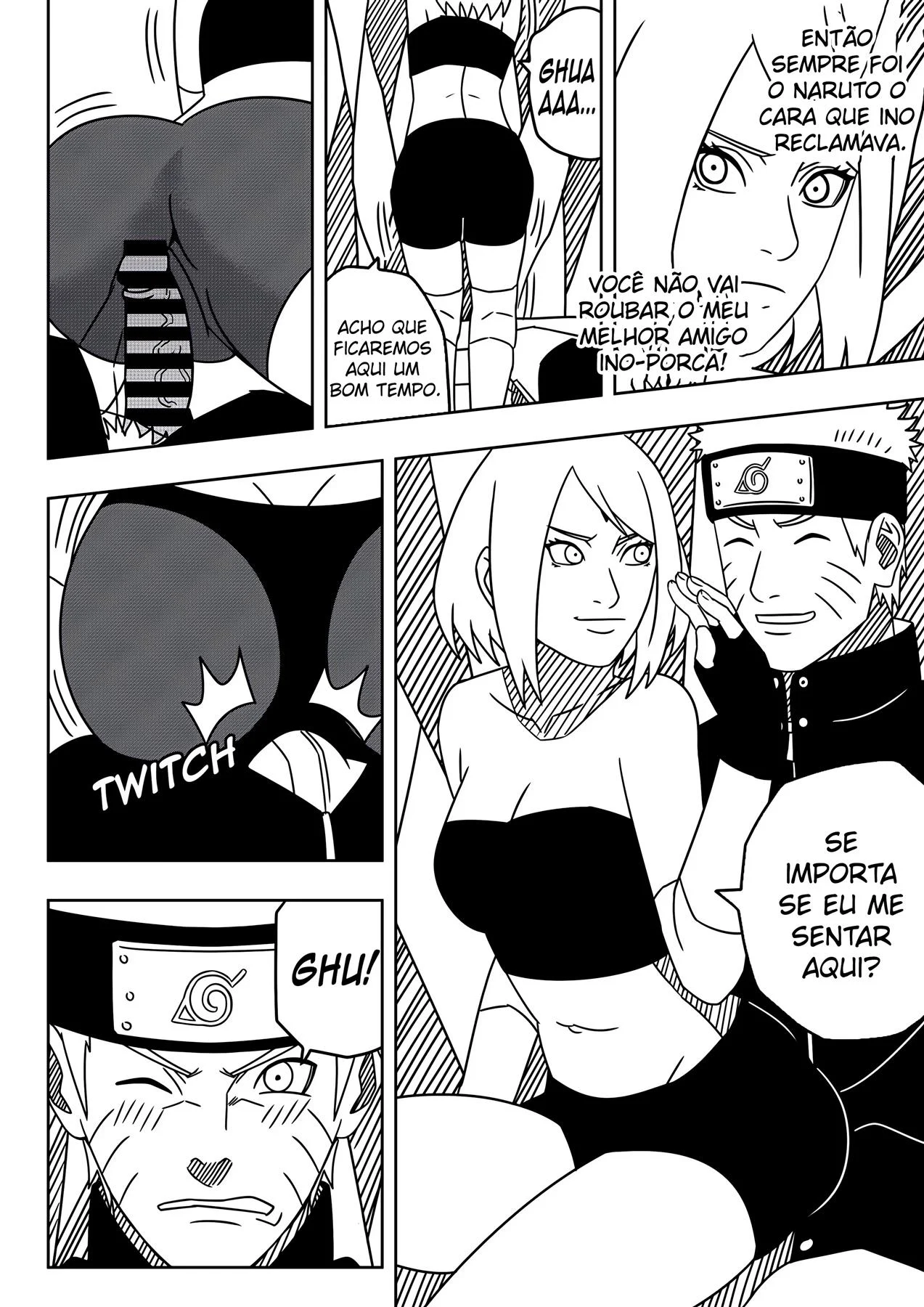 O Sonho Pervertido de Sakura &ndash; Sakura Hentai &ndash; Quadrinho De Sexo Em PT-BR